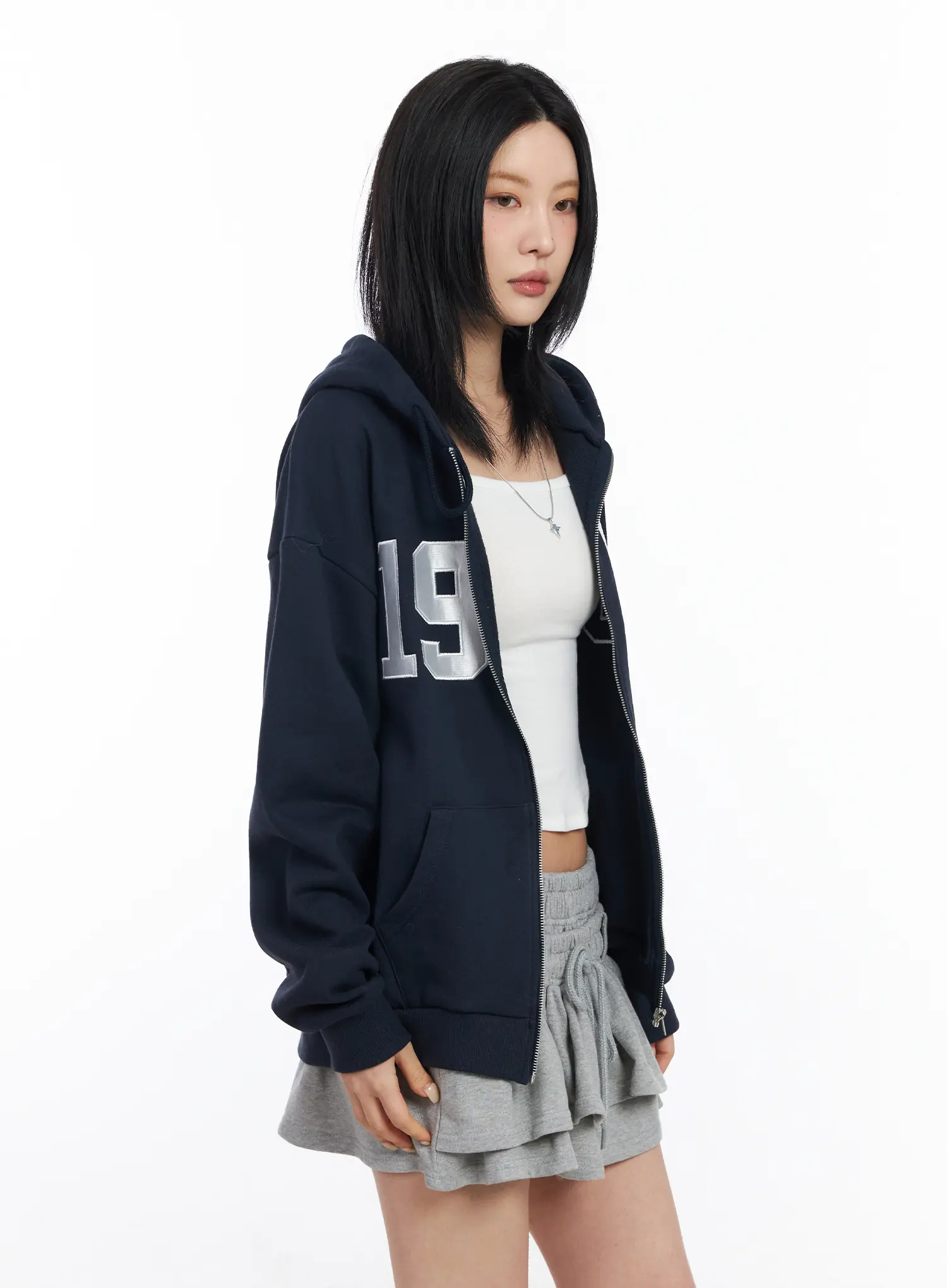 Graphic Varsity Hoodie CF526 - Image 2