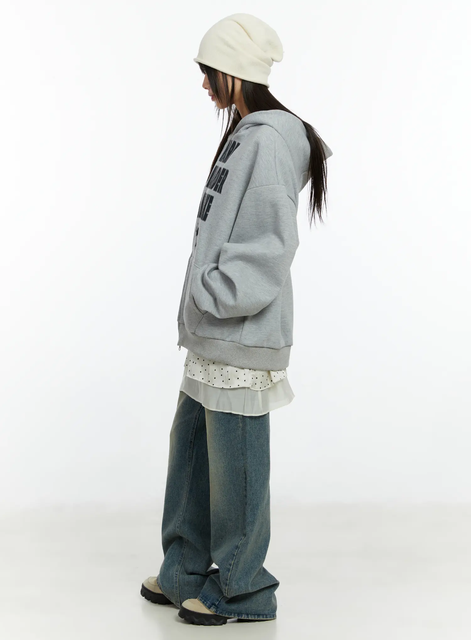 Graphic Zip-Up Hoodie CF510 - Image 3