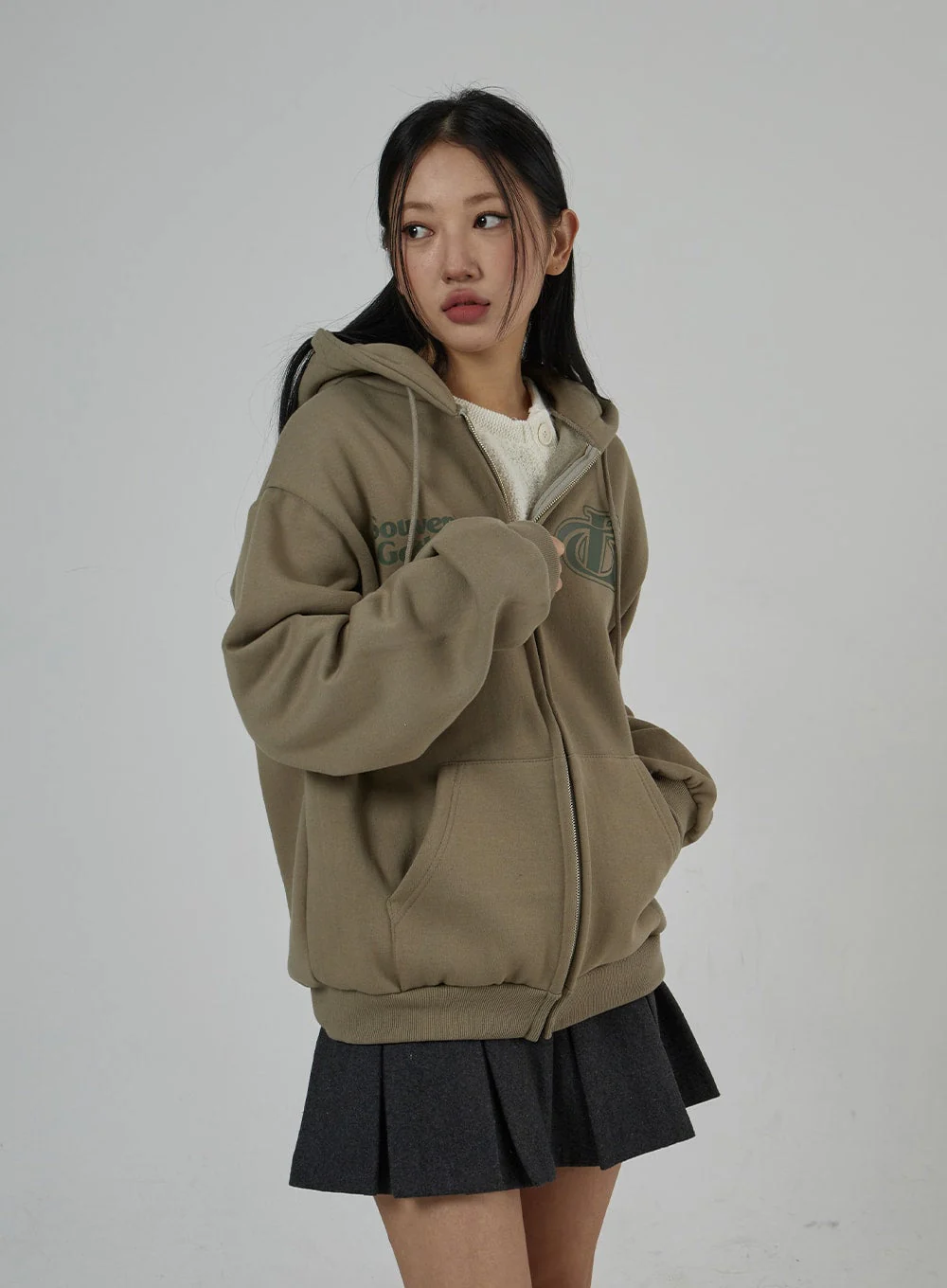 Graphic Zipper Hoodie Sweatshirt Unisex CD26 - Image 2