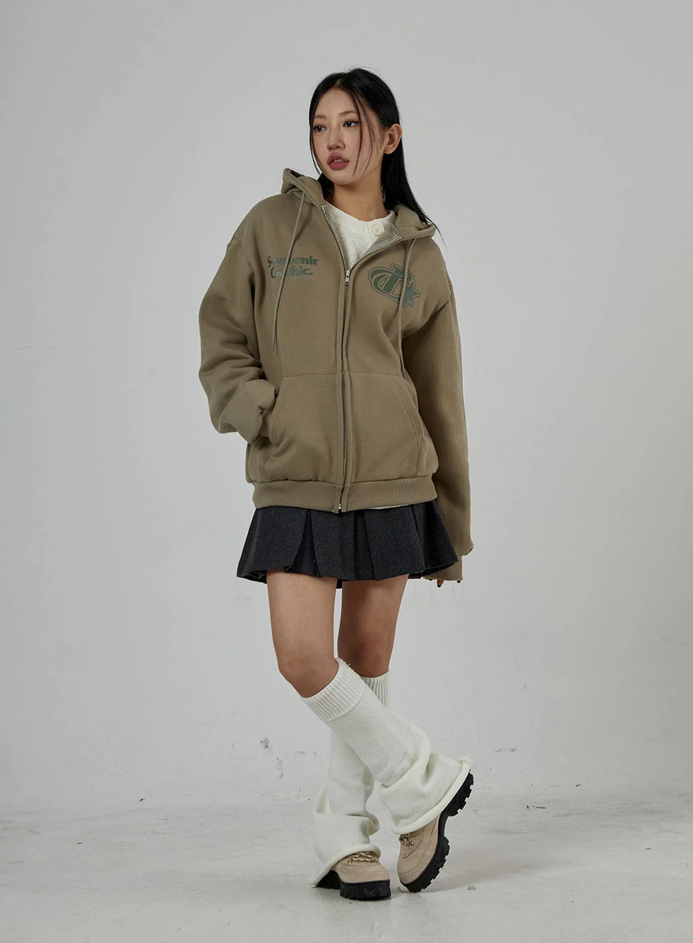 Graphic Zipper Hoodie Sweatshirt Unisex CD26 - Image 3