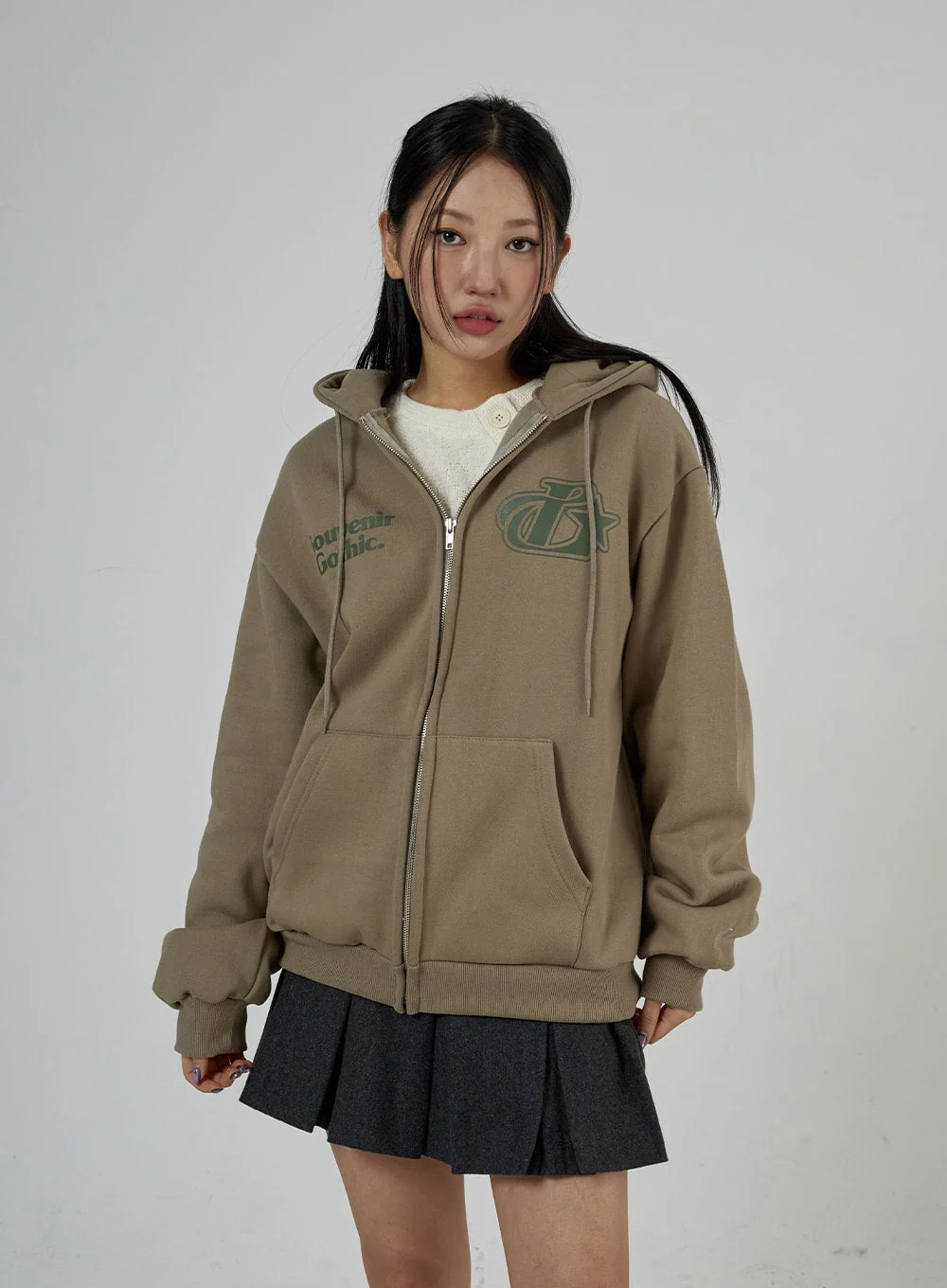 Graphic Zipper Hoodie Sweatshirt Unisex CD26 - Image 5
