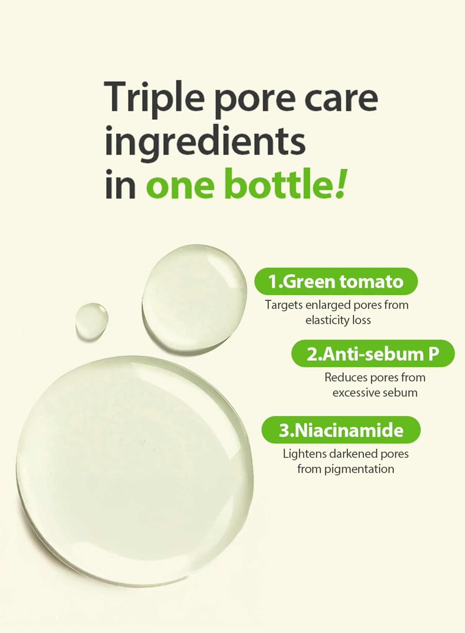 Green Tomato Deep Pore Double Cleansing Ampoule Oil (200g) - Image 3