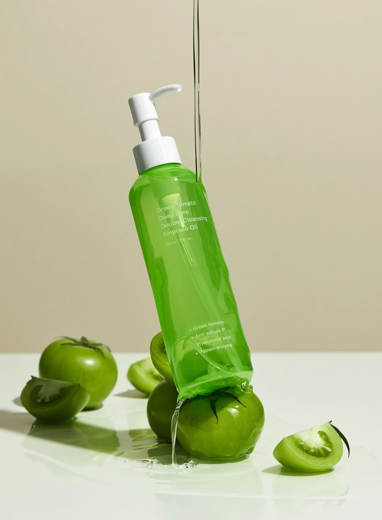 Green Tomato Deep Pore Double Cleansing Ampoule Oil (200g) - Image 5