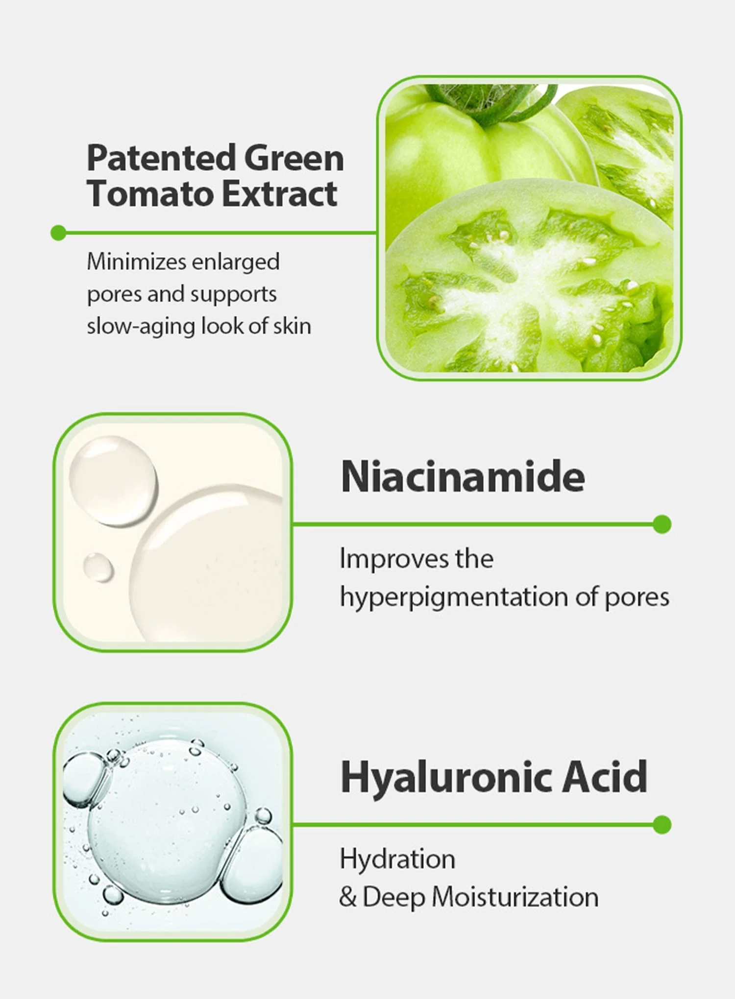 Green Tomato Pore Lifting Ampoule+ (30ml) - Image 8