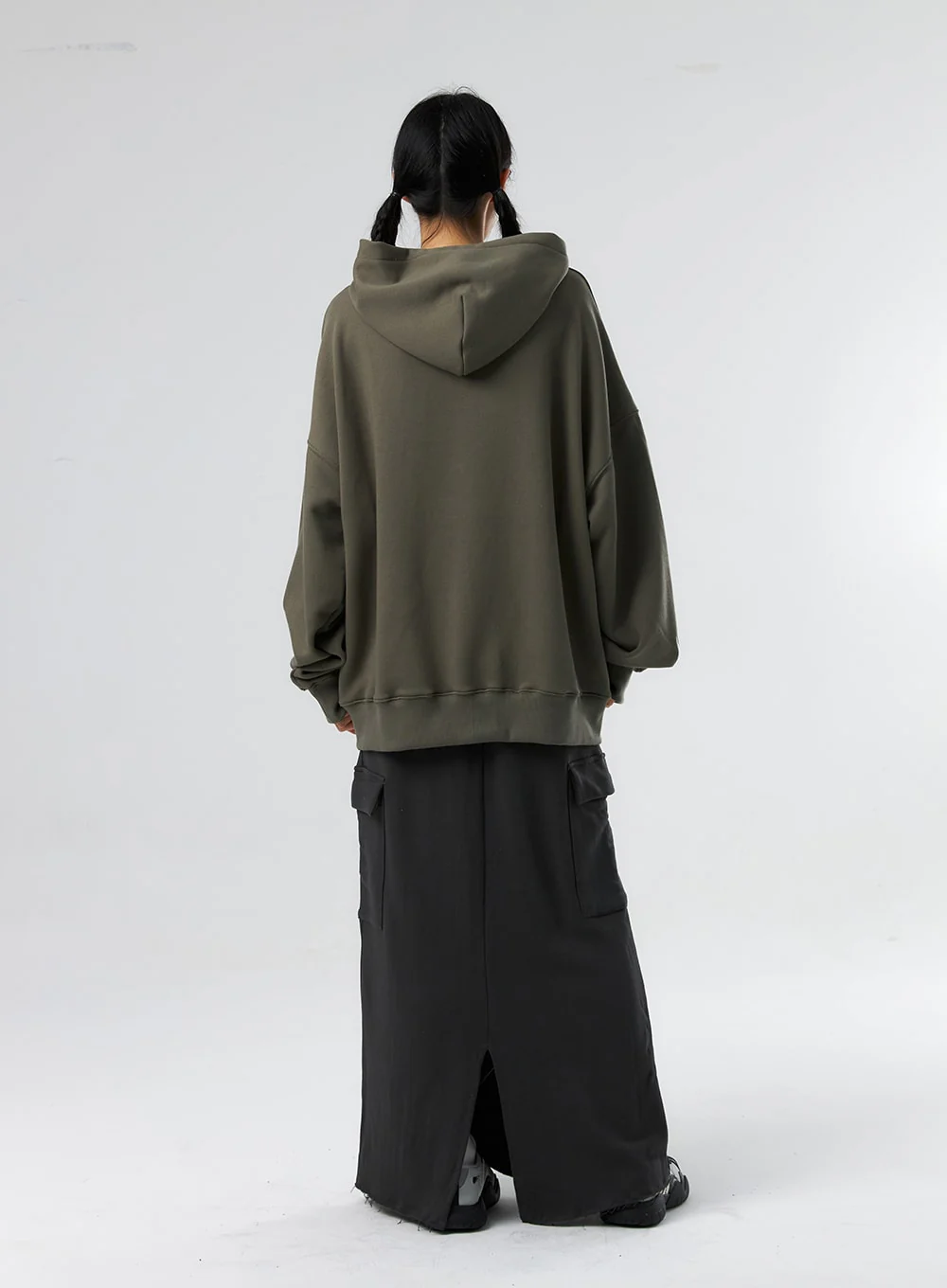 Grunge Graphic Zip-Up Hoodie IS322 - Image 13