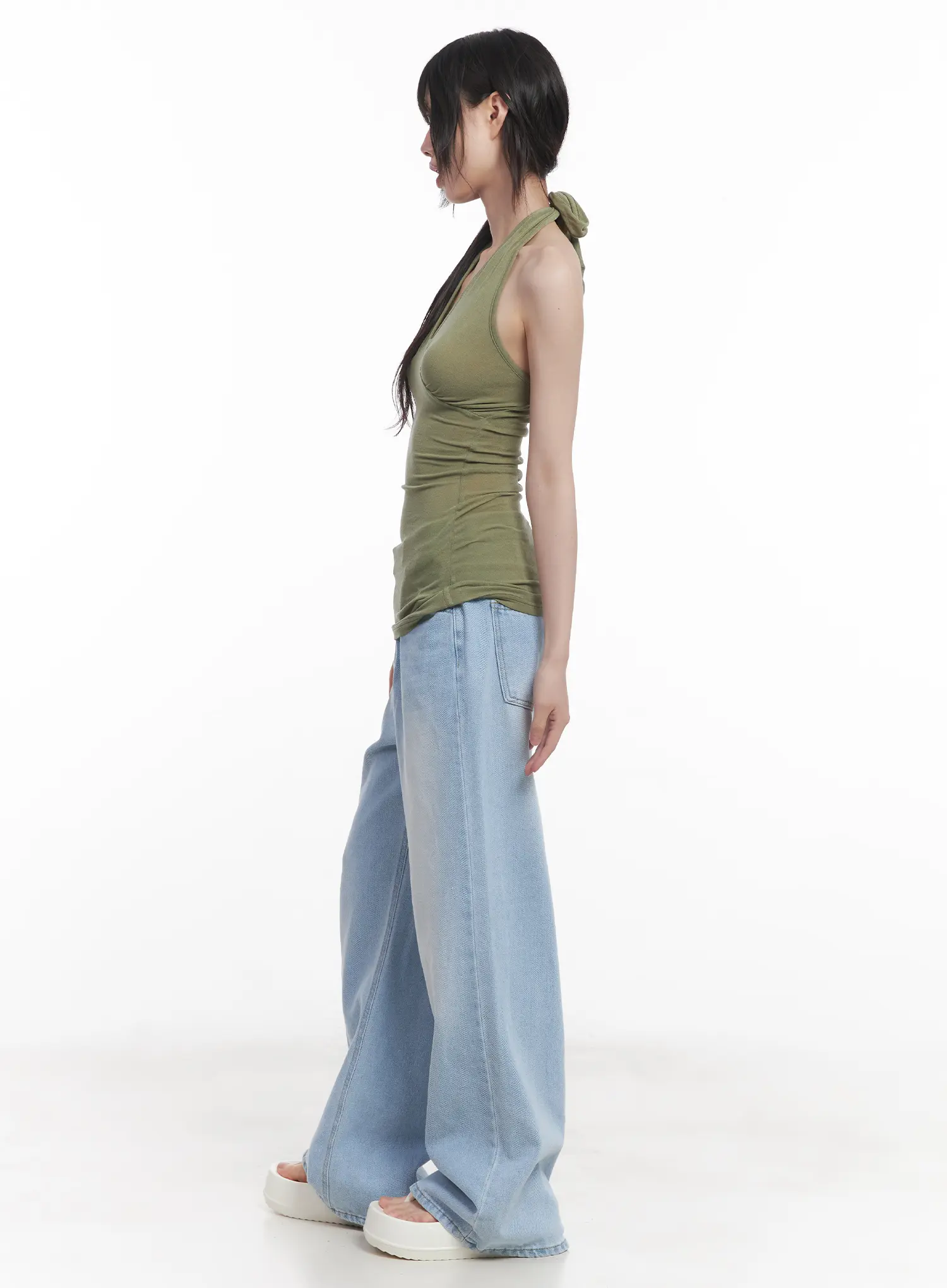 Haerin Washed Wide-Leg Jeans CU519 - Image 4