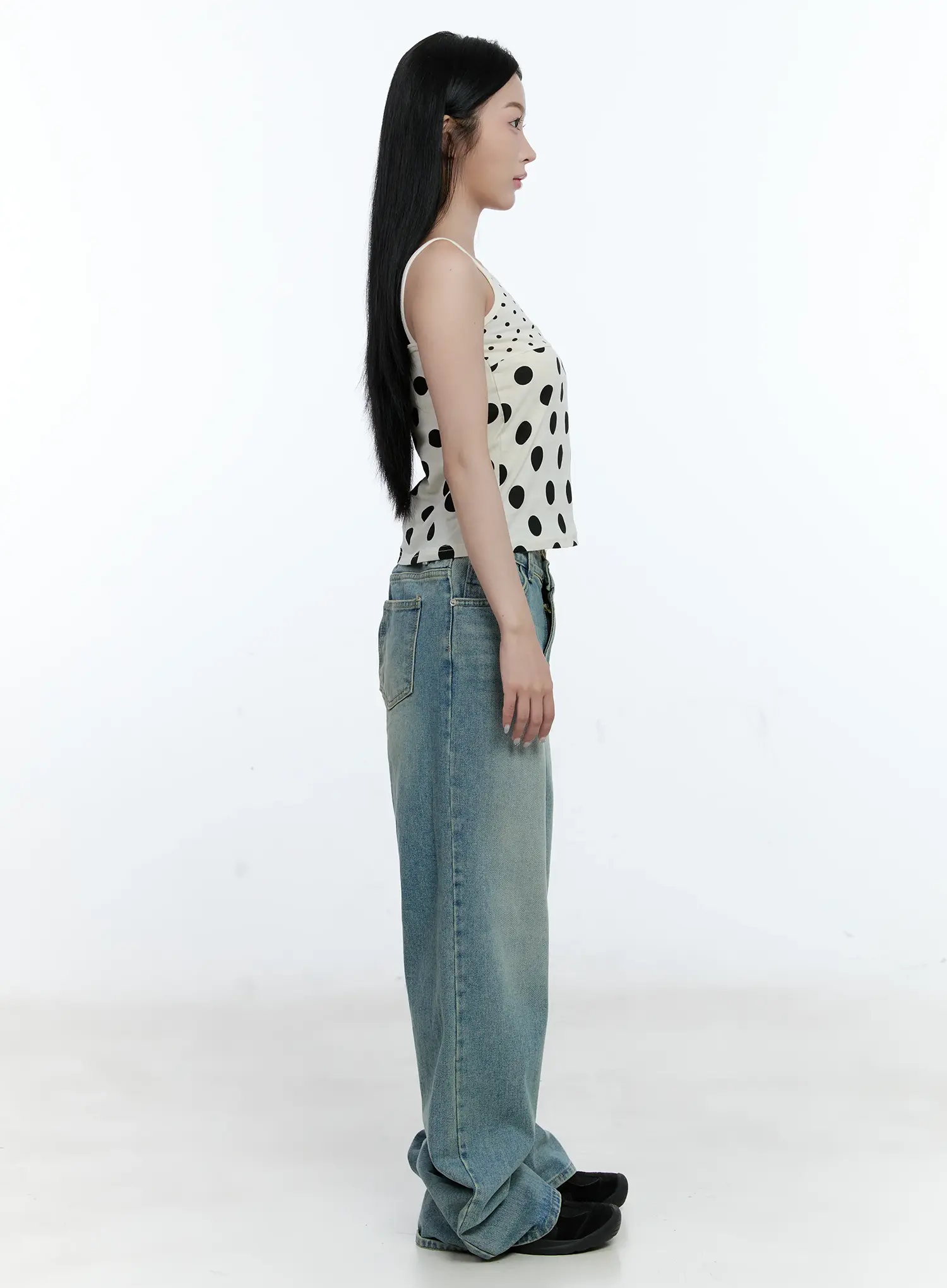 Haeun Wide-Leg Denim Jeans CG501 - Image 6