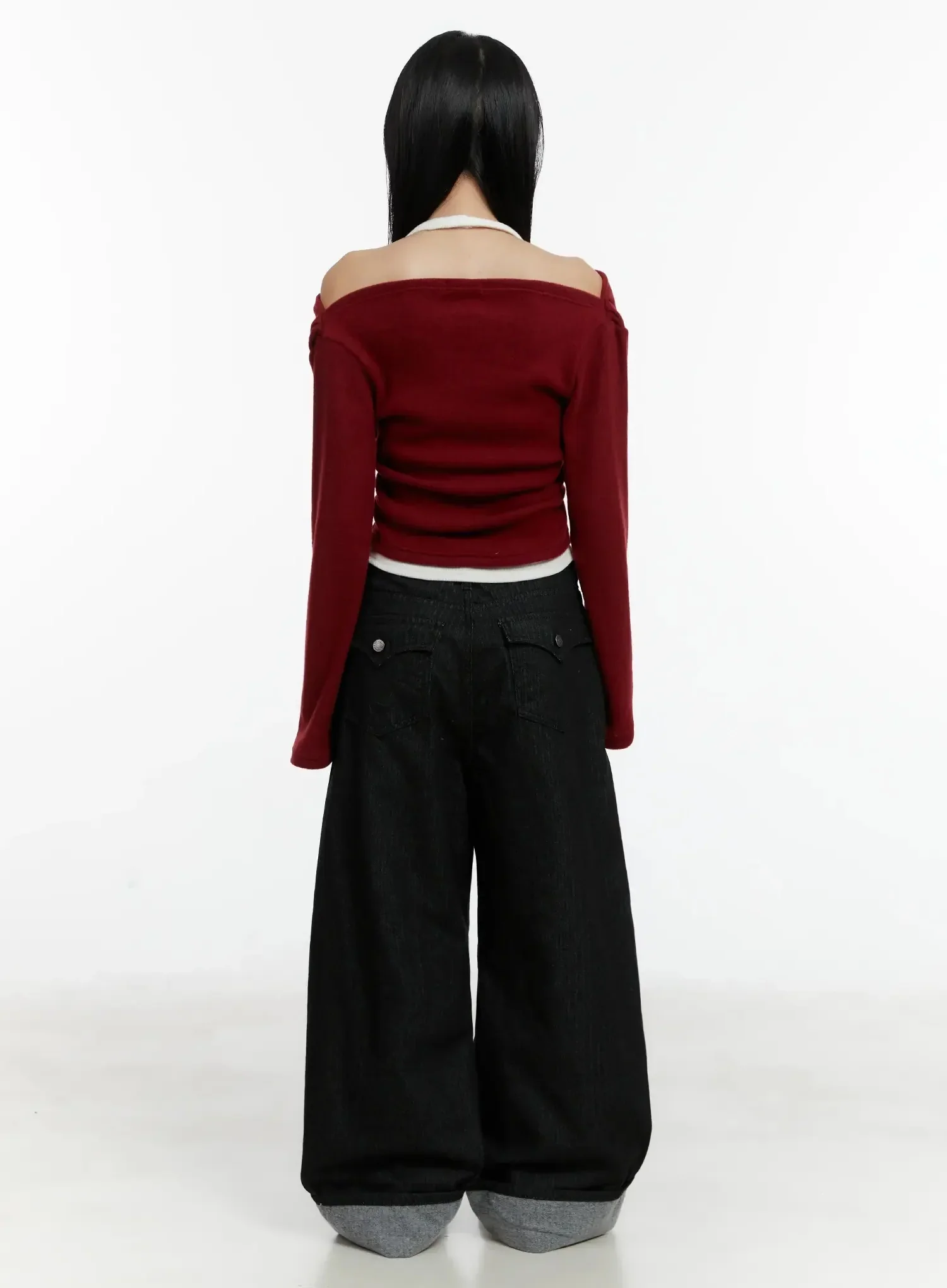 Halter Layered Off-Shoulder Top ID525 - Image 11