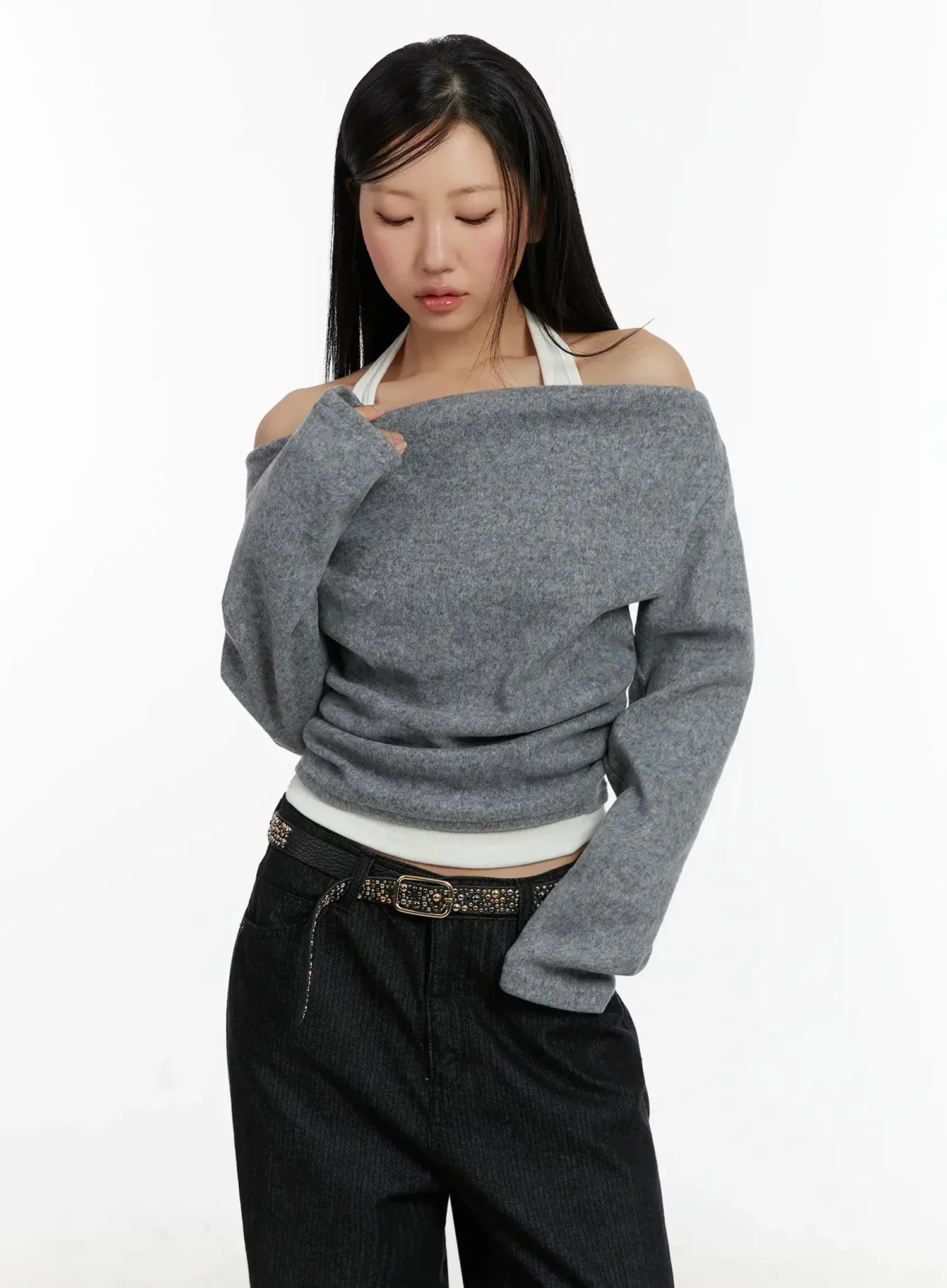 Halter Layered Off-Shoulder Top ID525 - Image 13