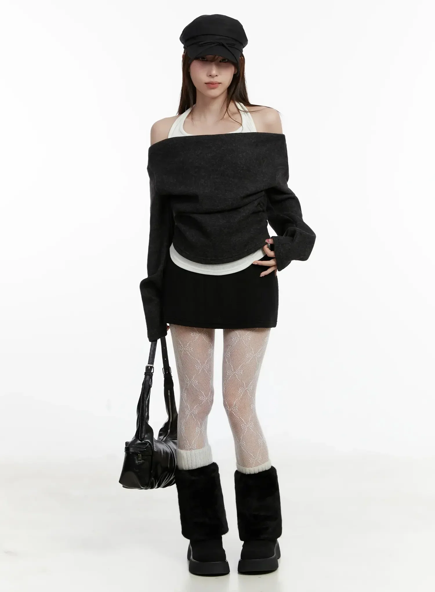 Halter Layered Off-Shoulder Top ID525 - Image 14