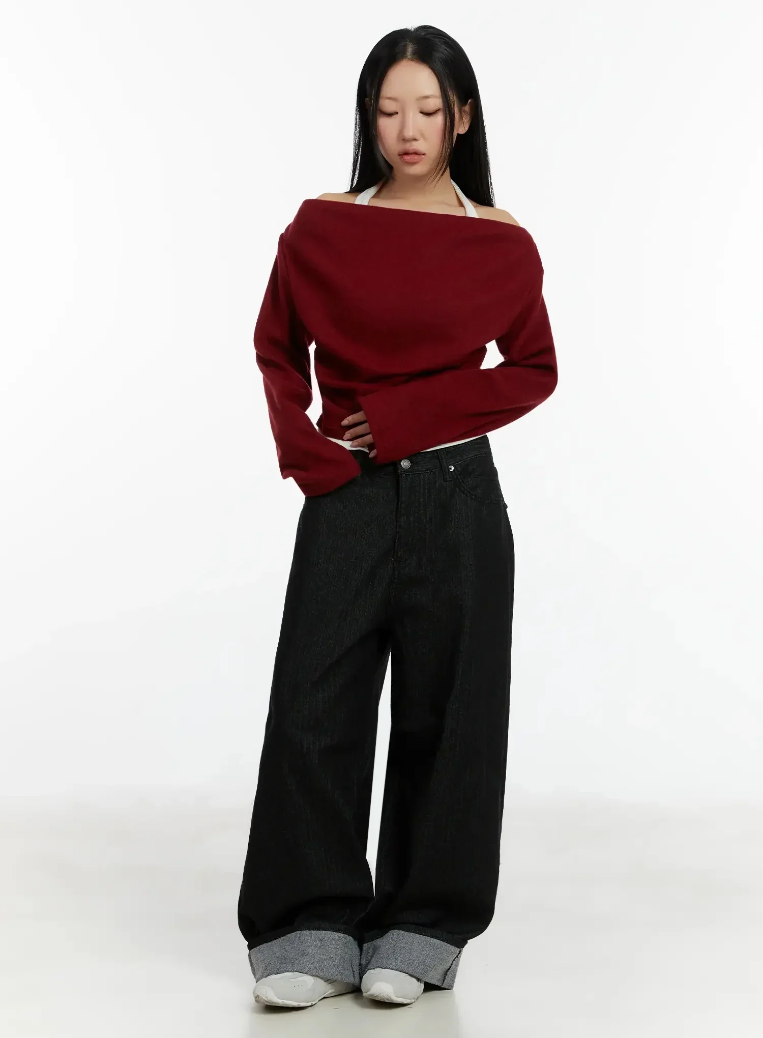 Halter Layered Off-Shoulder Top ID525 - Image 9