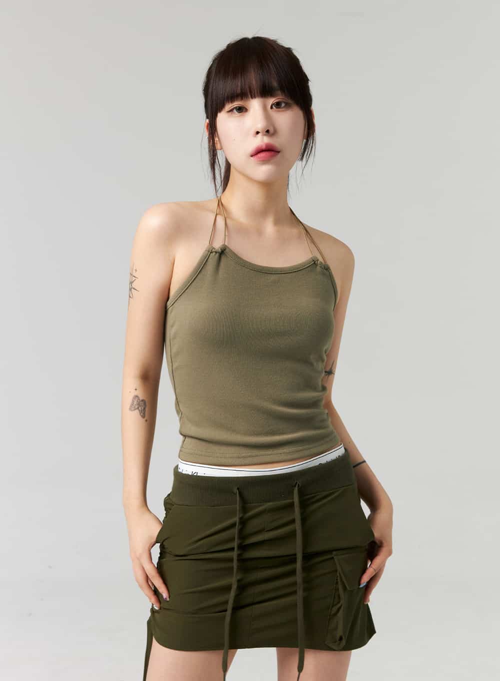 Halter Neck Basic Top CL324 - Image 9
