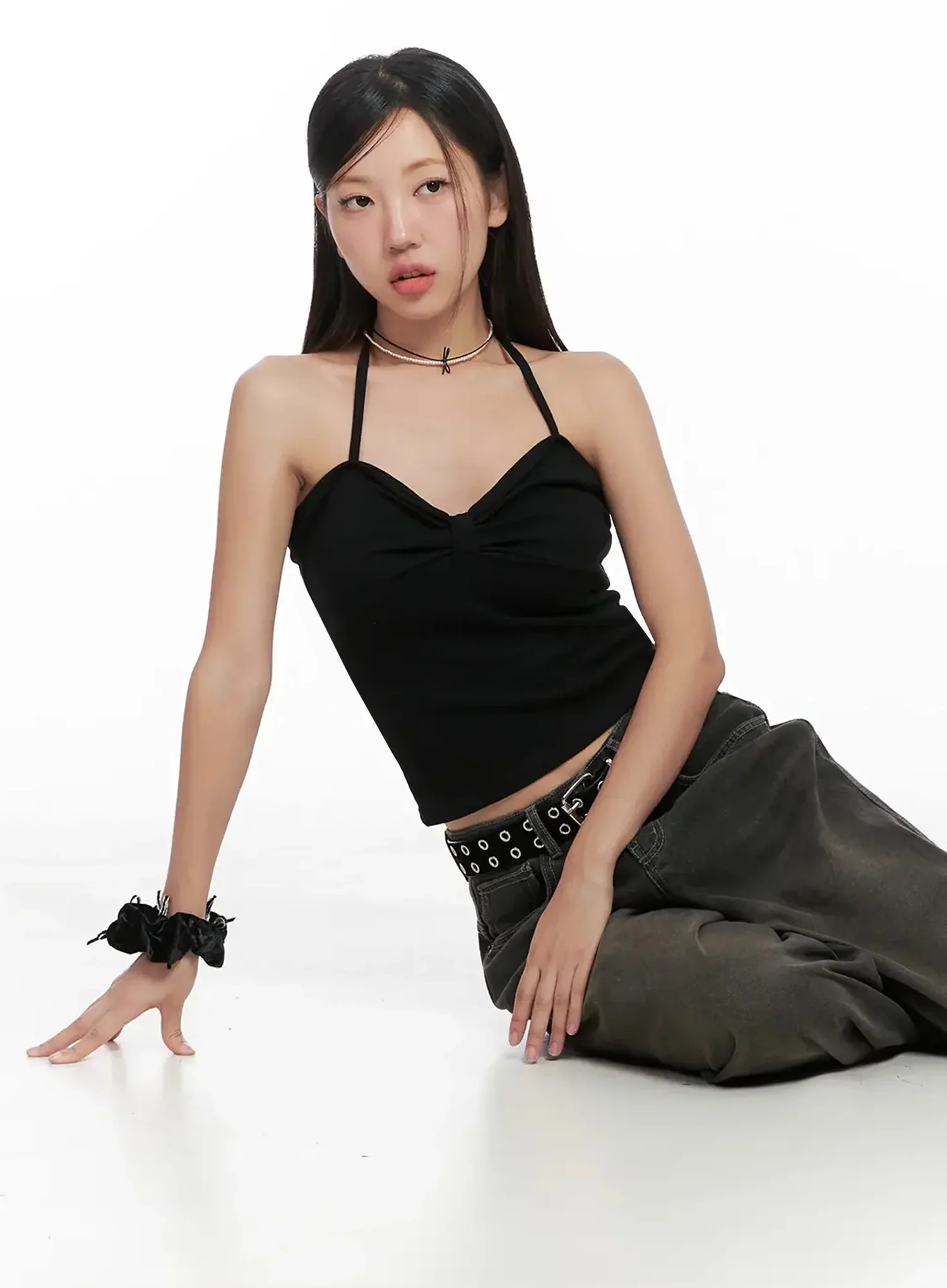 Halter Neck Cropped Tank Top IG527 - Image 10