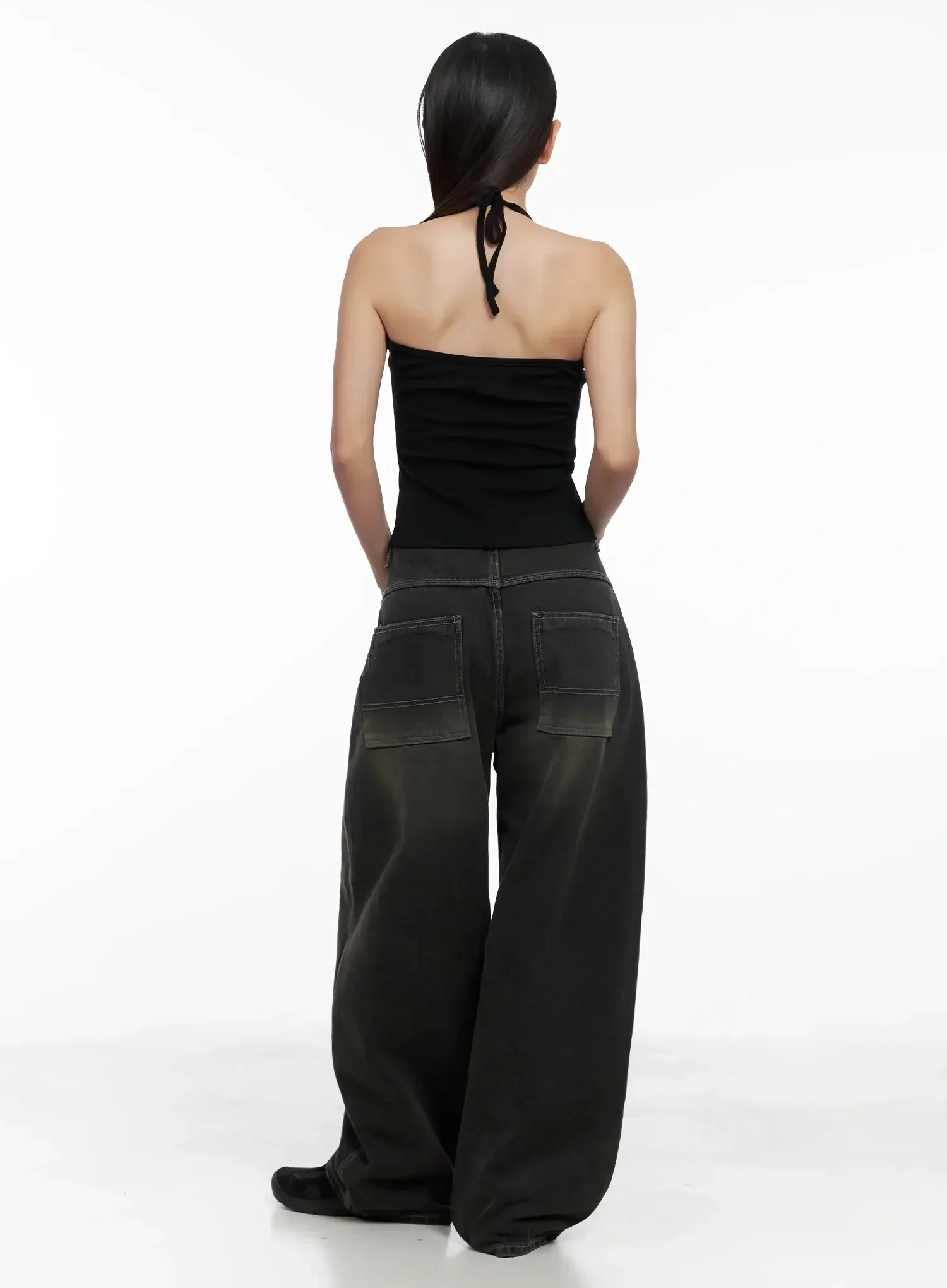 Halter Neck Cropped Tank Top IG527 - Image 9