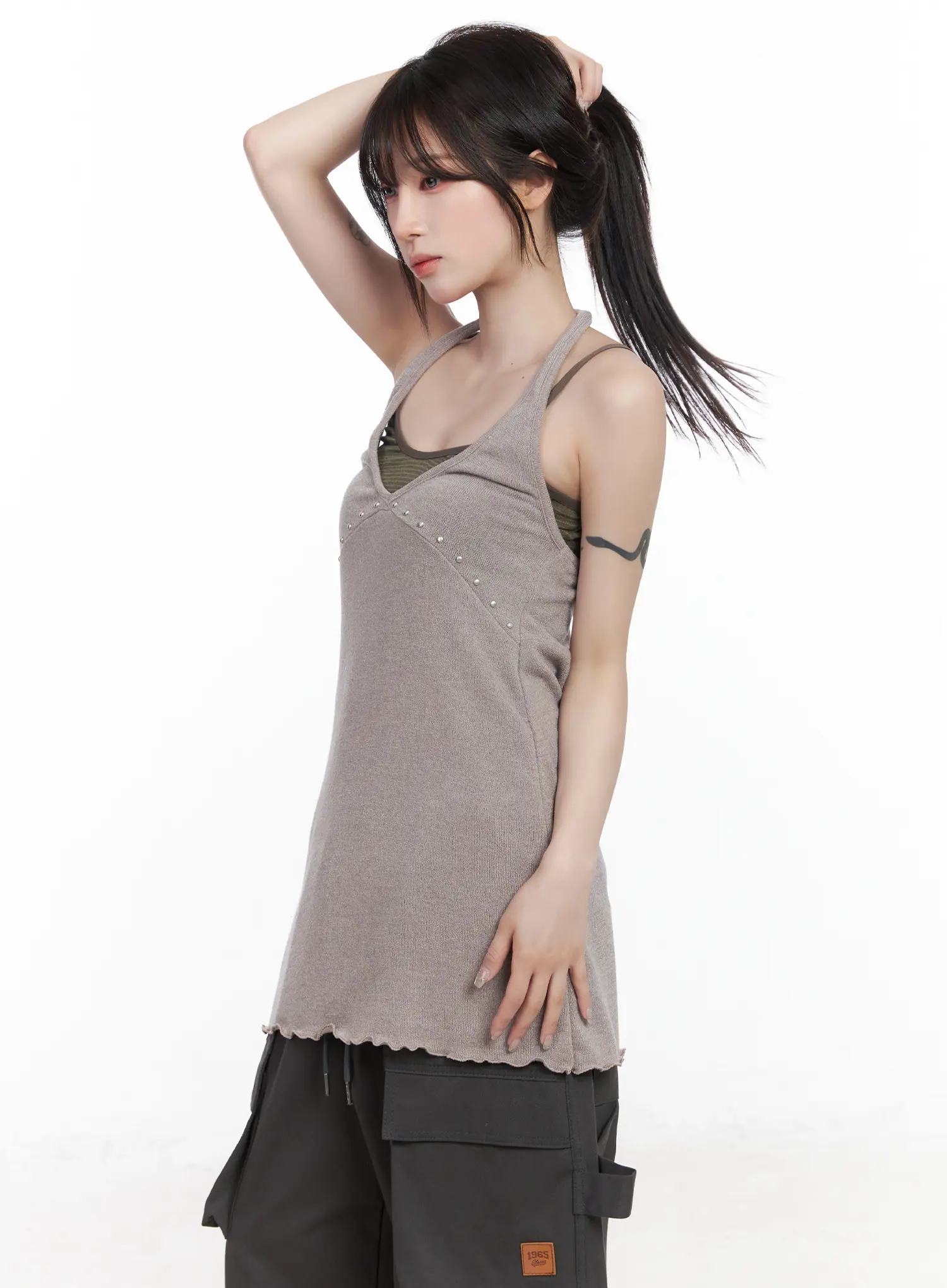 Halter Neck Mini Dress CF523