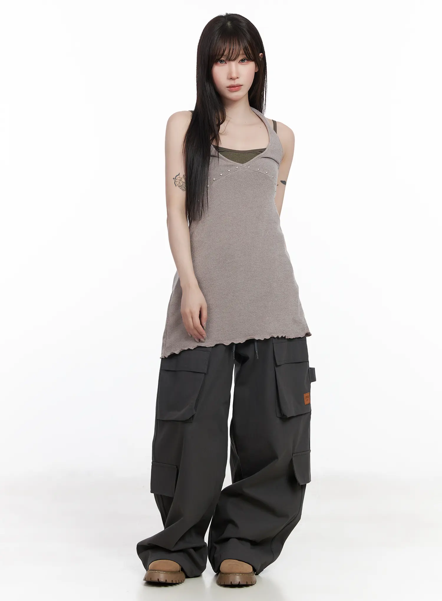 Halter Neck Mini Dress CF523 - Image 3