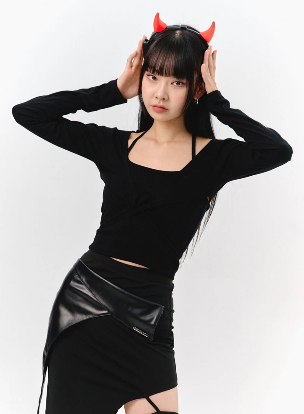 Halter Neck Top and Bolero Set IS322 - Image 5