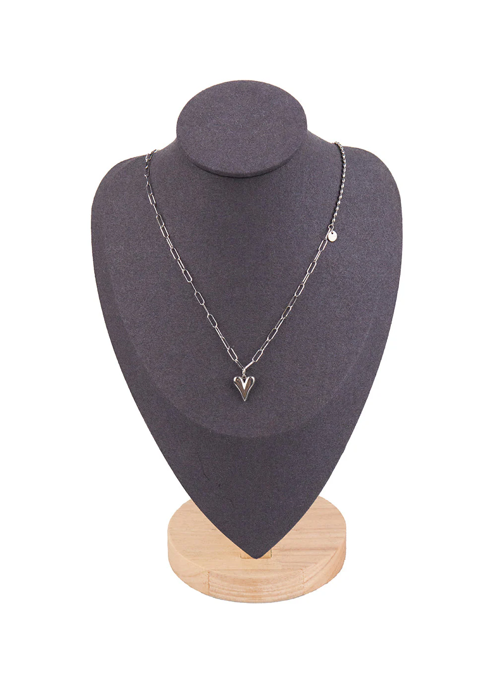 Hary Two-Line Heart Necklace CJ502 - Image 5