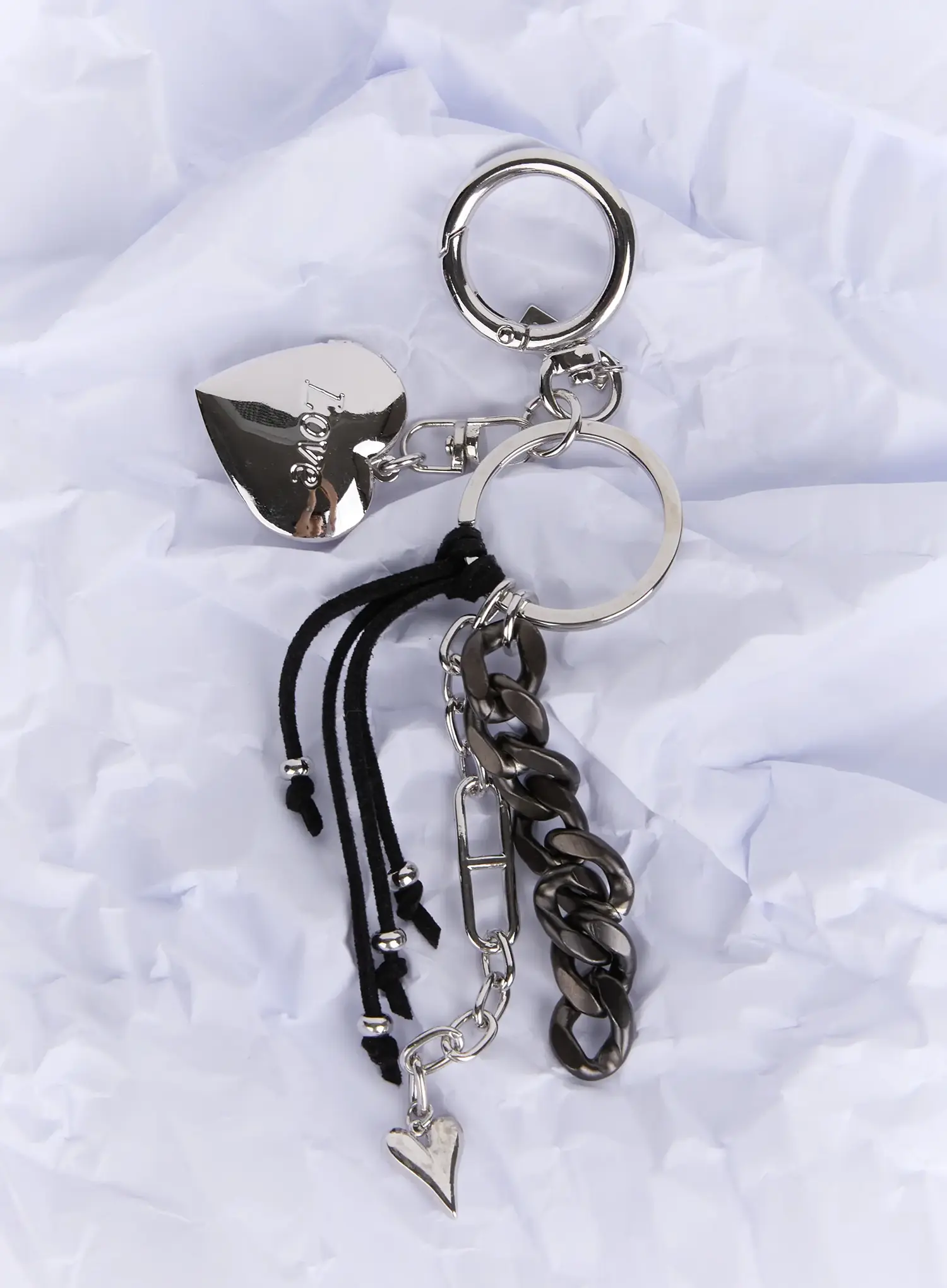 Heart Charm Keychain IS516 - Image 2