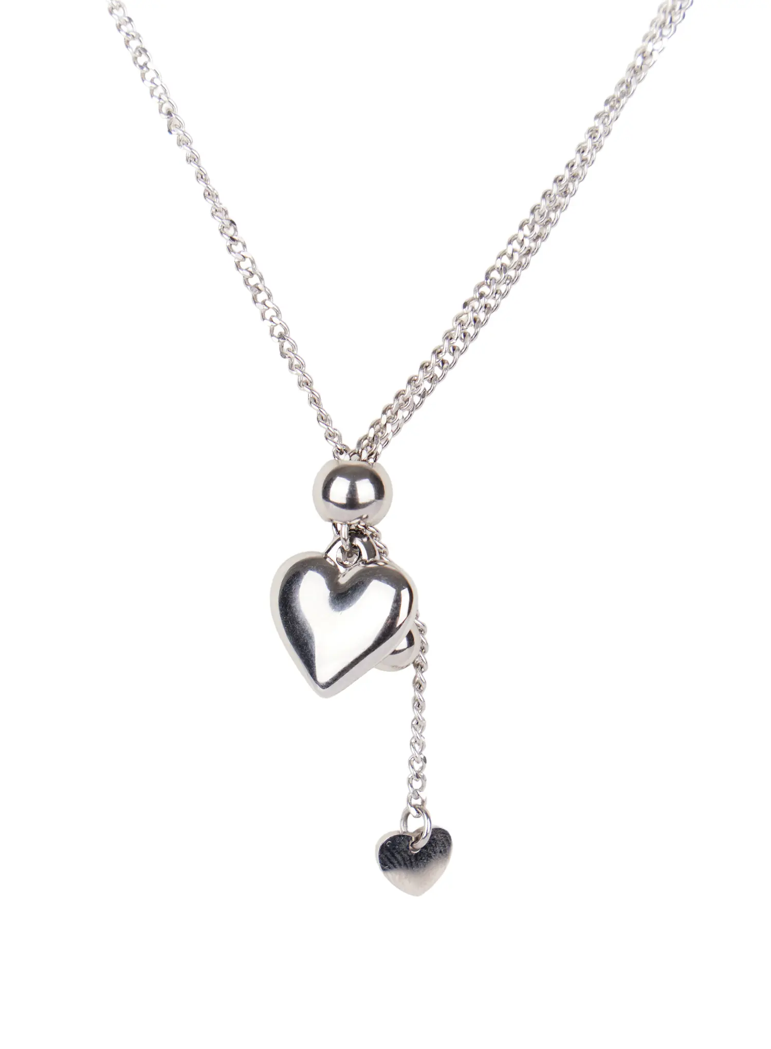 Heart Drop Slider Necklace ID529 - Image 5