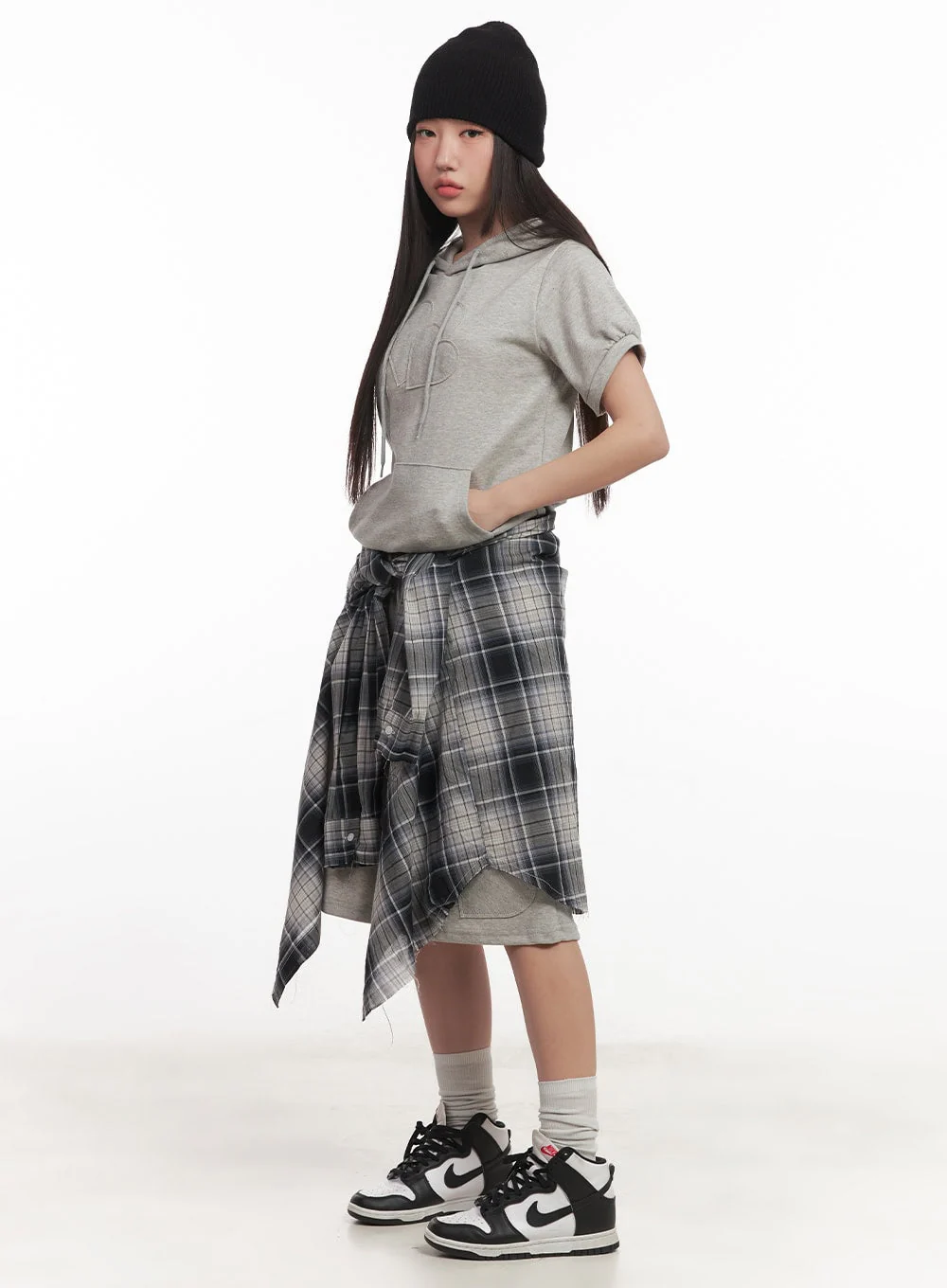 Heart Patch Wide Sweatshorts CM528 - Image 5