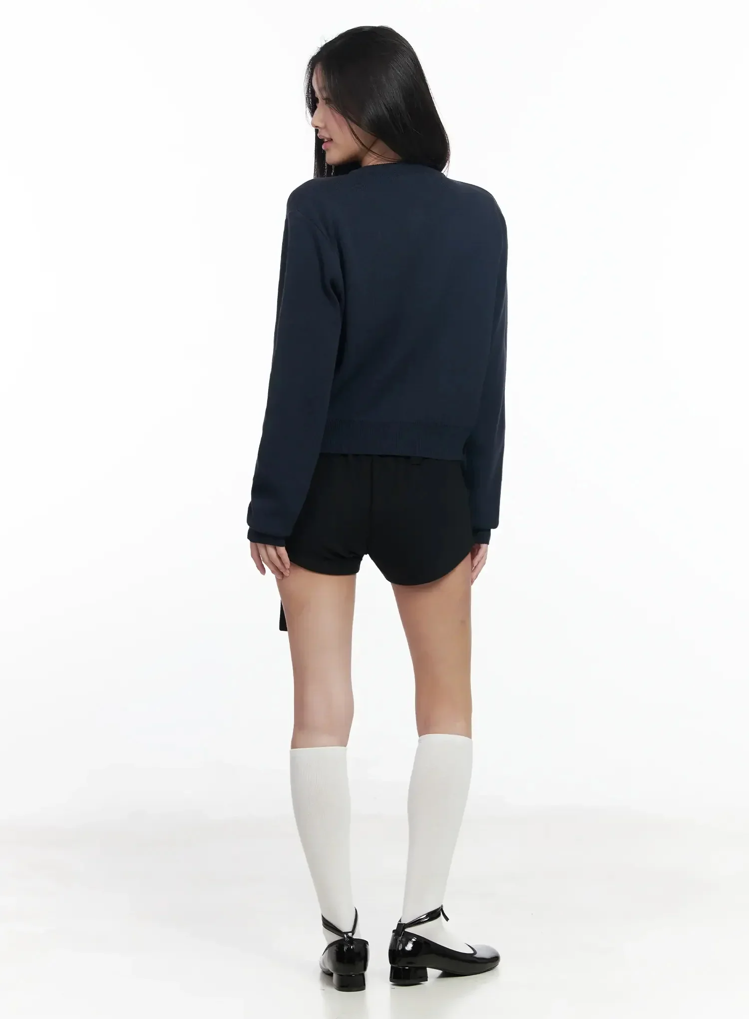 High-Waist Belted Shorts IM502 - Image 14