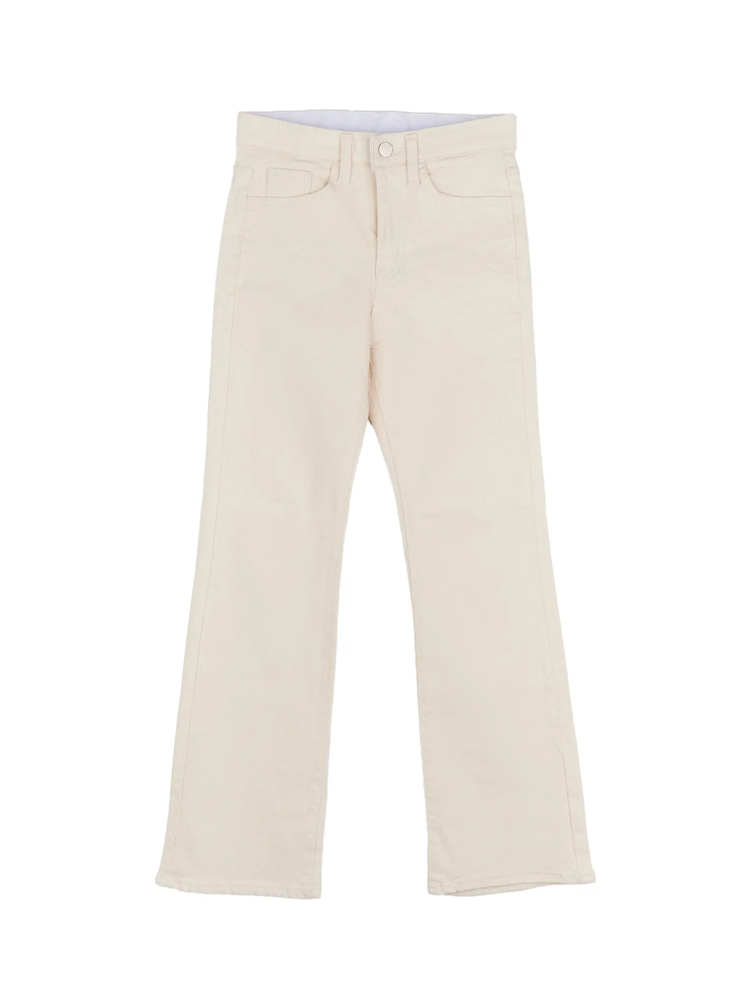 High-Waist Bootcut Cotton Pants F502 - Image 8