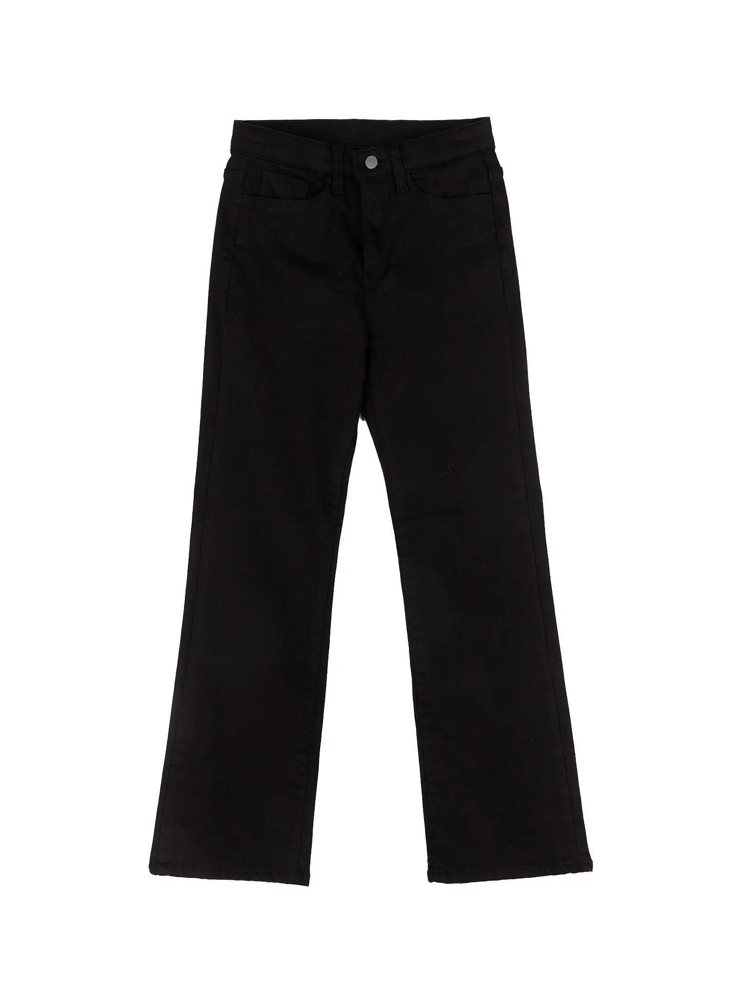 High-Waist Bootcut Cotton Pants F502 - Image 9