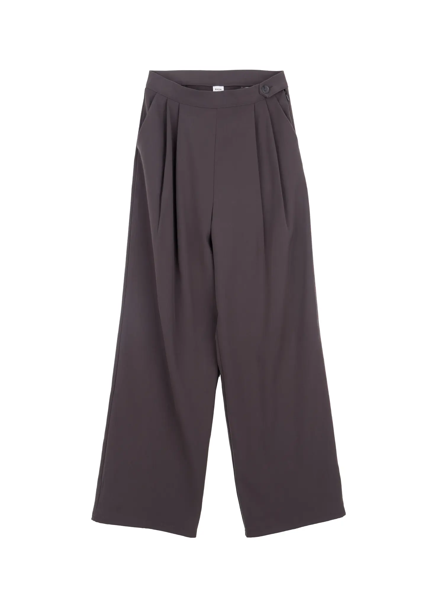 High-Waist Buttoned Wide Leg Trousers IF520 - Image 13