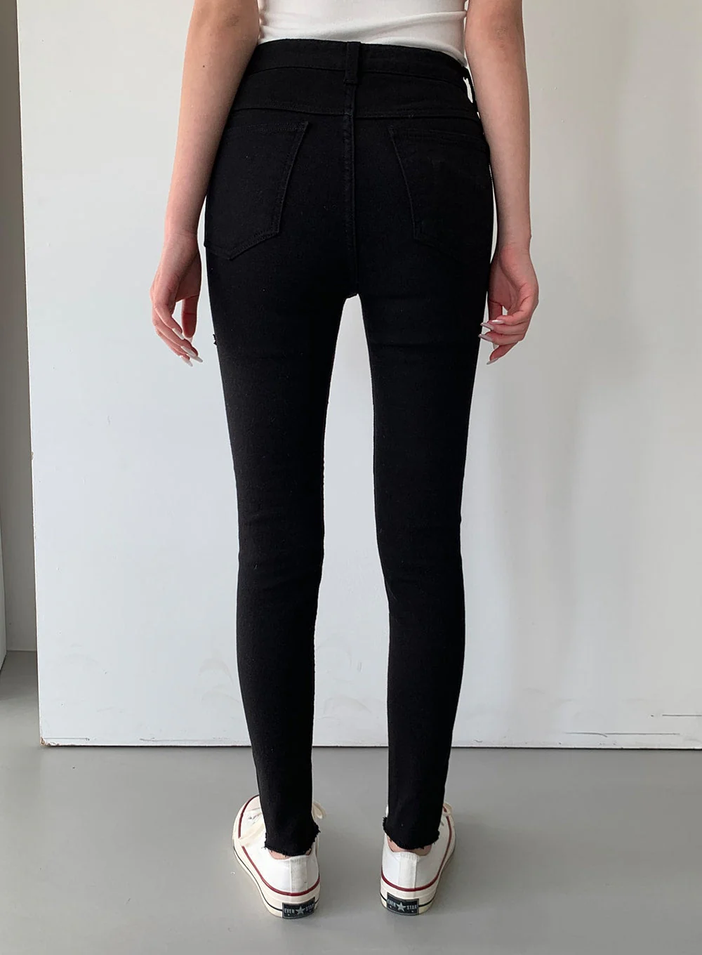 High Waist Cotton Skinny Pants J31 - Image 10