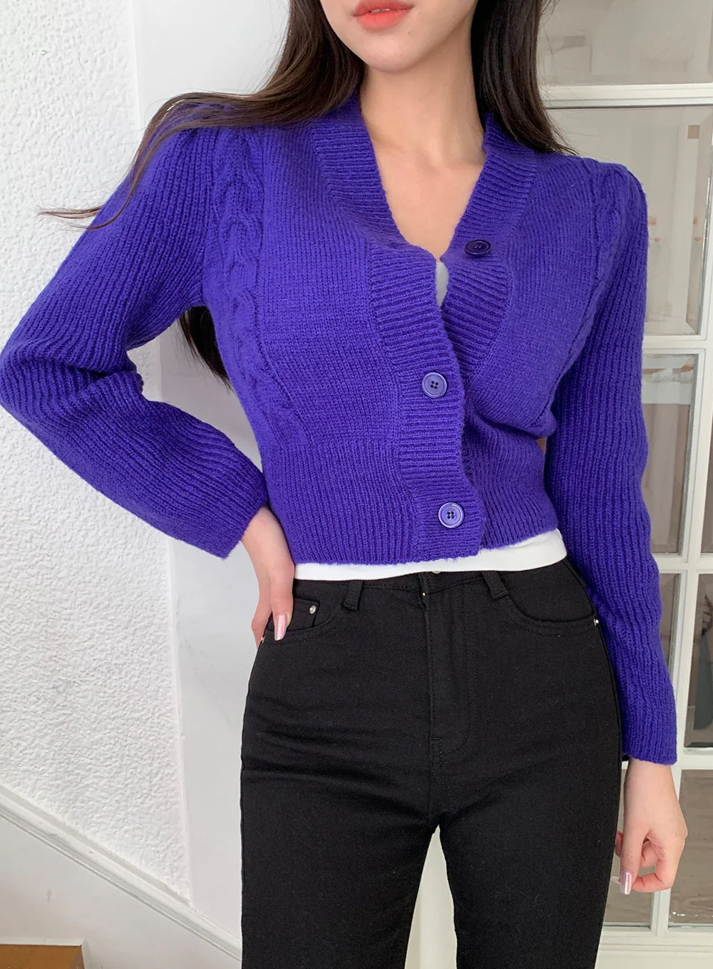 High Waist Cotton Skinny Pants J31 - Image 18