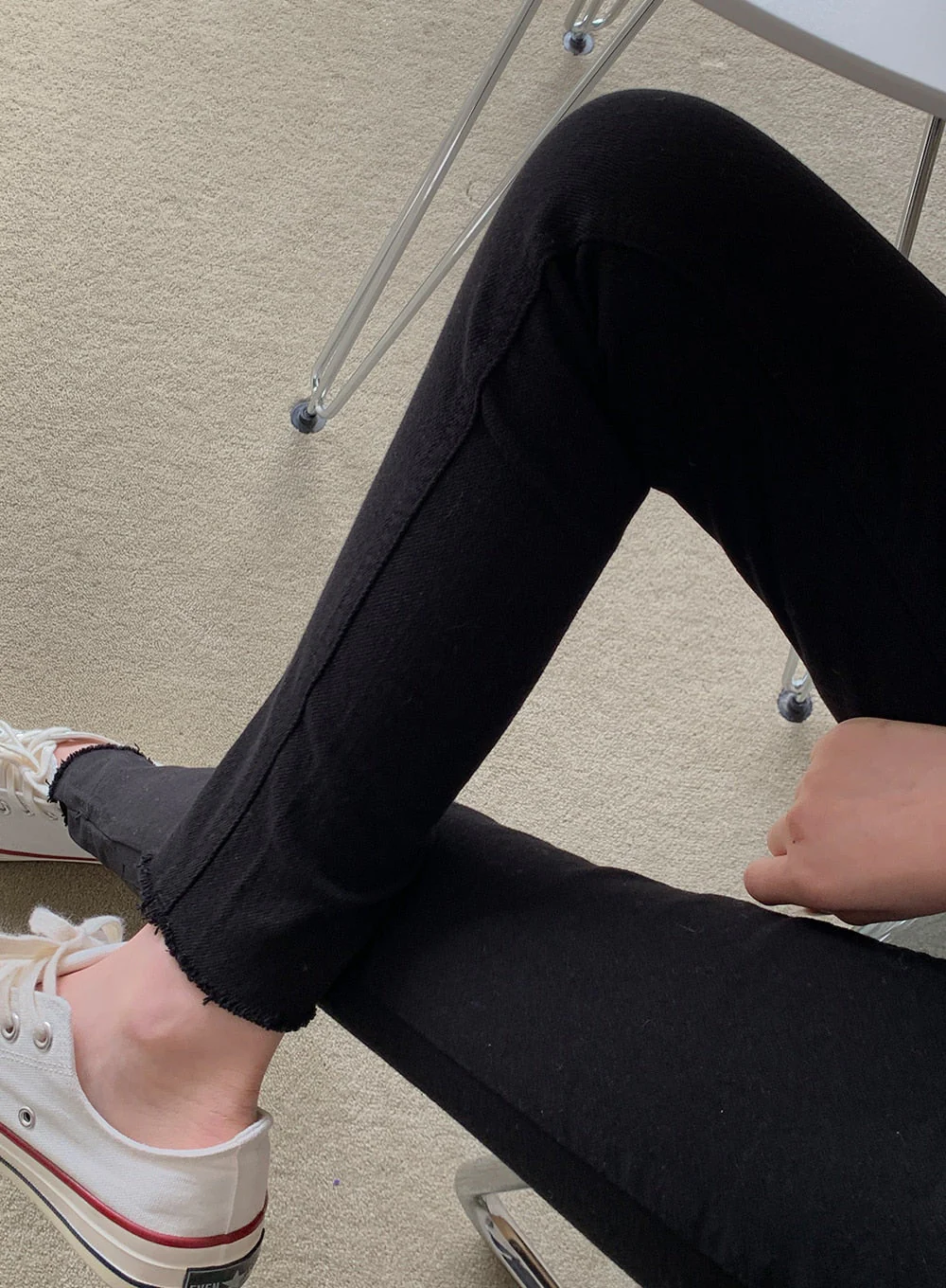 High Waist Cotton Skinny Pants J31 - Image 3