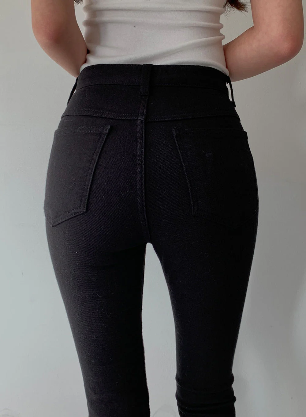 High Waist Cotton Skinny Pants J31 - Image 9