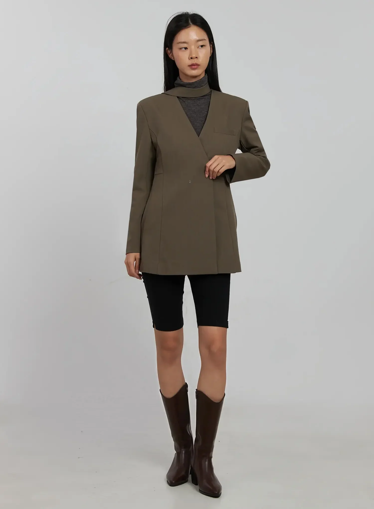 High-Waist Fleece Leggings IJ509 - Image 14