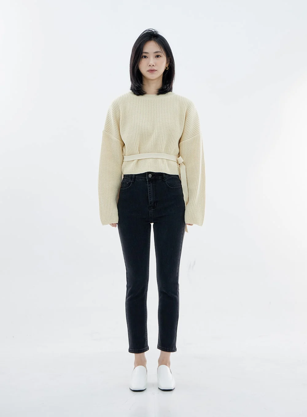High Waist Long Skinny Pants OO04 - Image 14