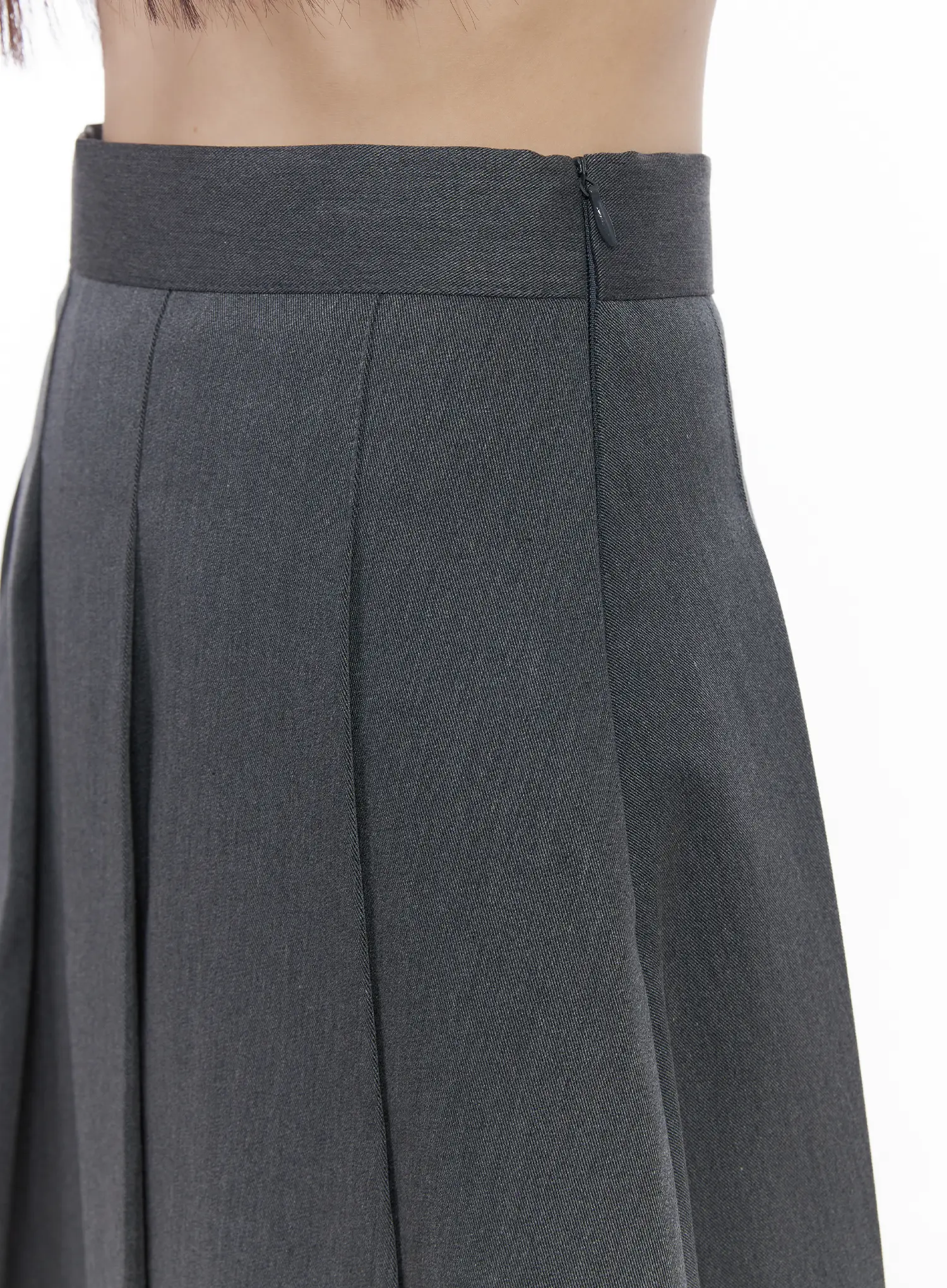 High-Waist Pleated Midi Skirt CM525 - Image 8