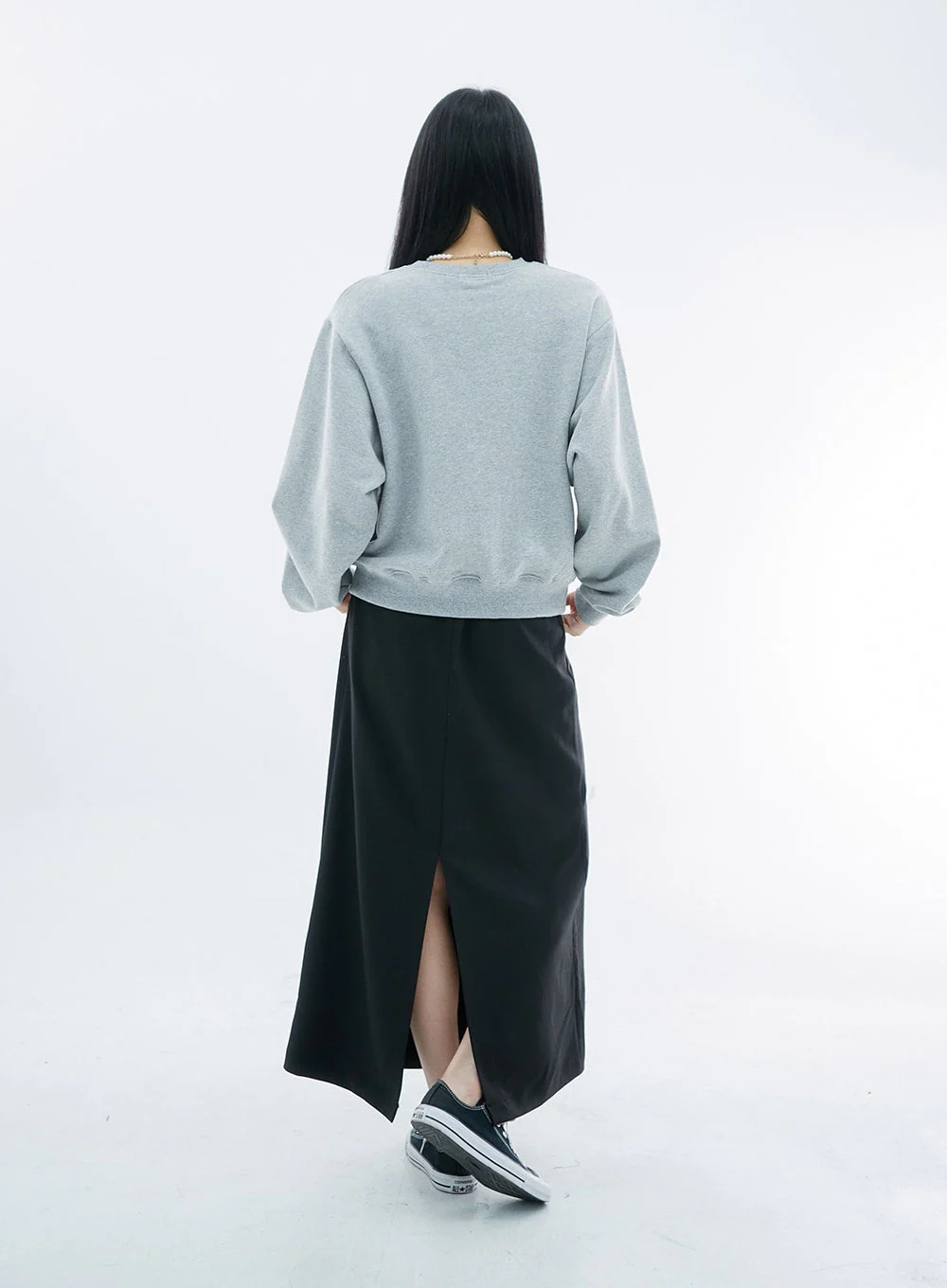 High Waist Simple Maxi Long Skirt OO04 - Image 5