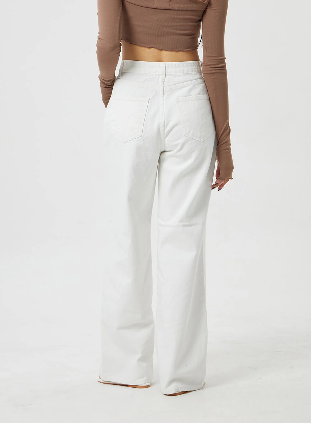 High Waist White Pants BF323 - Image 6