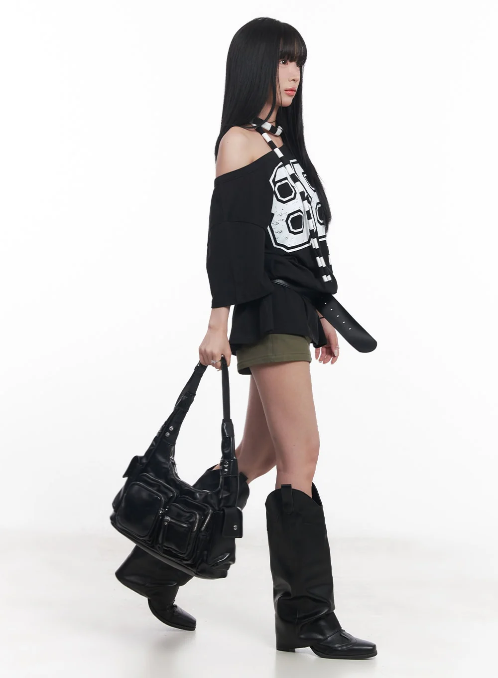 High-Waisted Cotton Shorts CY527 - Image 5