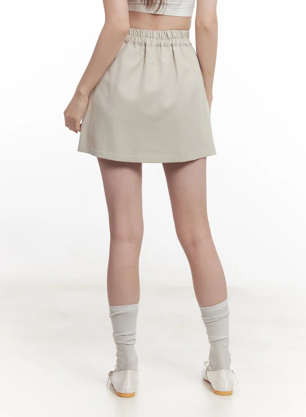 High-Waisted Pleated Mini Skirt CA502 - Image 5