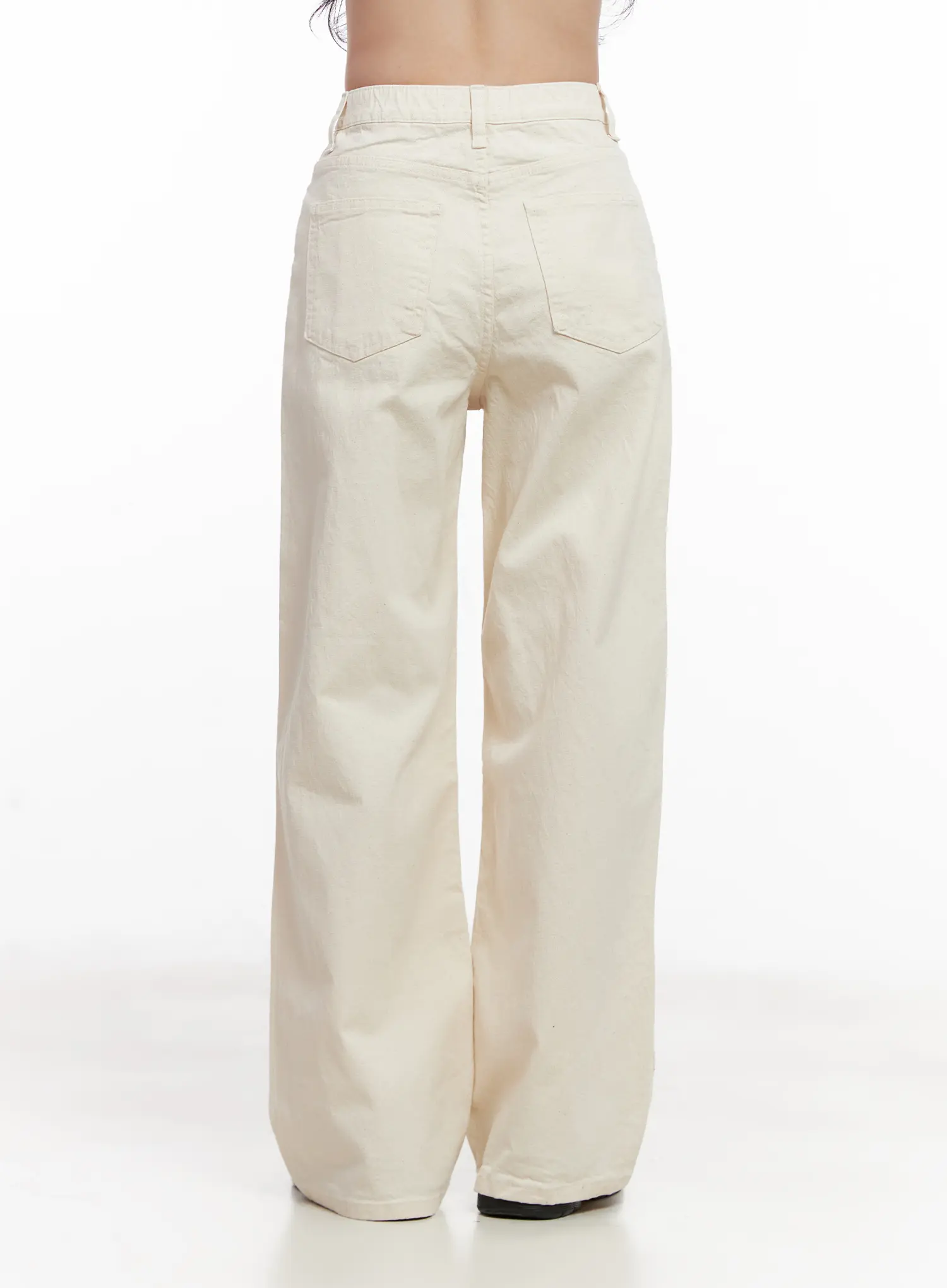 High-Waisted Wide-Leg Cotton Pants CL516 - Image 7