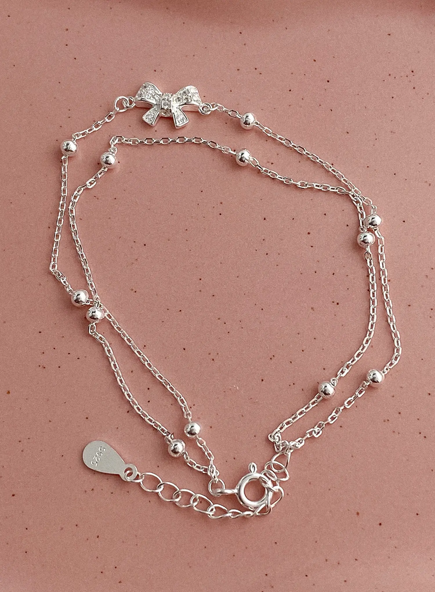 Highsmith Ribbon Accent Chain Bracelet IU506 - Image 3