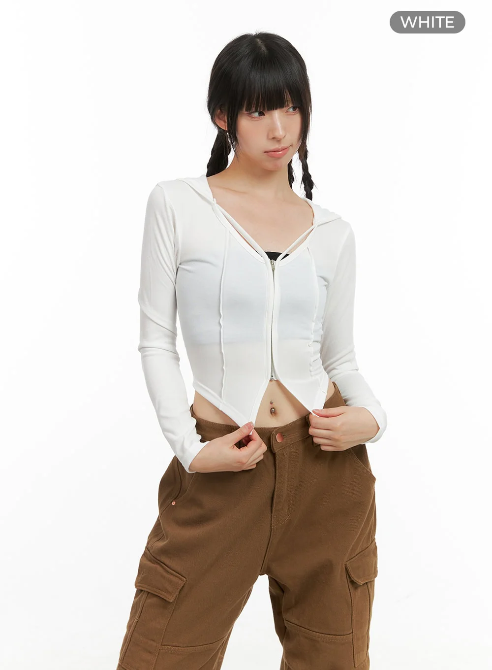 Hoodie Crop Top CG420 - Image 10