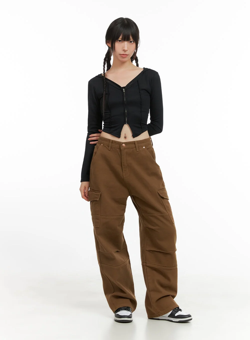 Hoodie Crop Top CG420 - Image 2