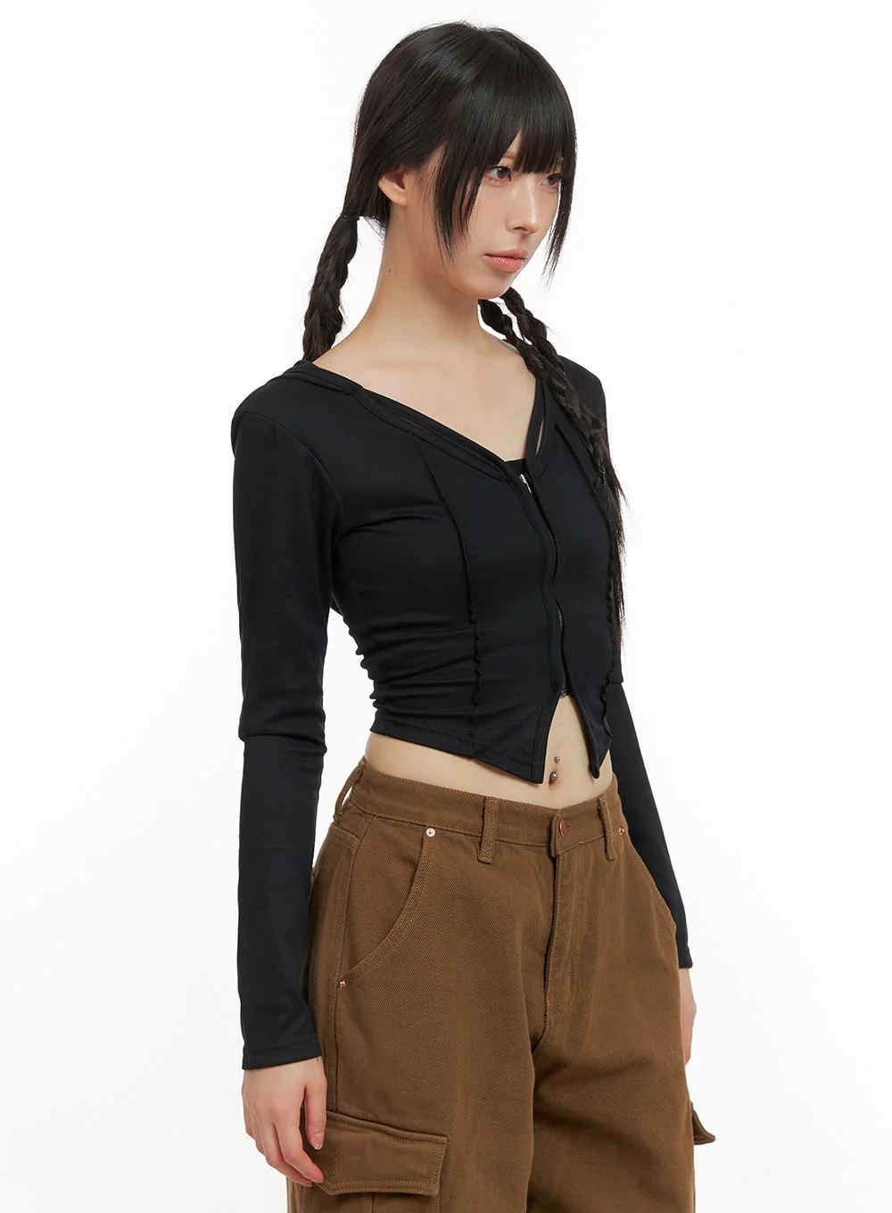 Hoodie Crop Top CG420 - Image 5