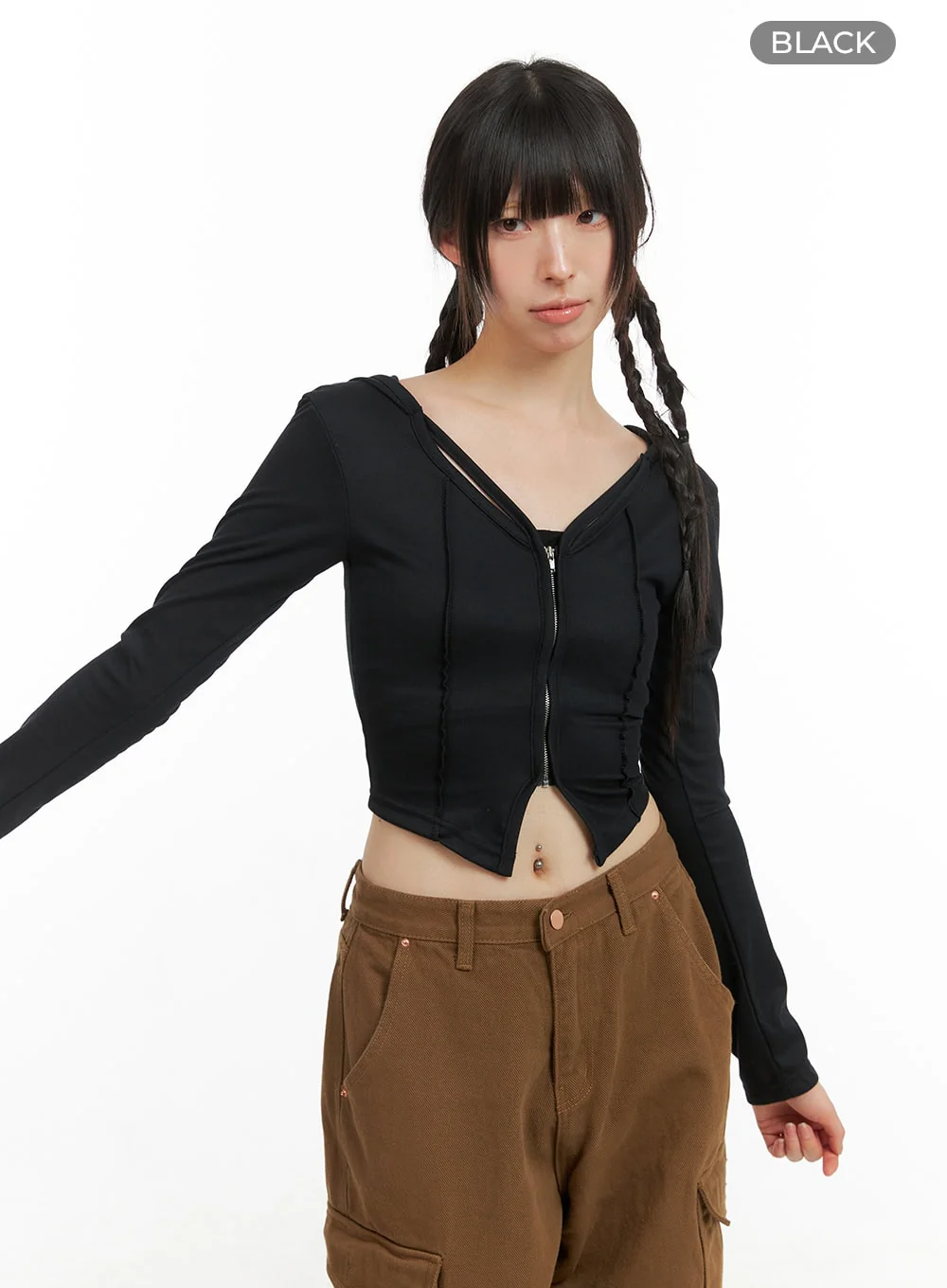Hoodie Crop Top CG420 - Image 8