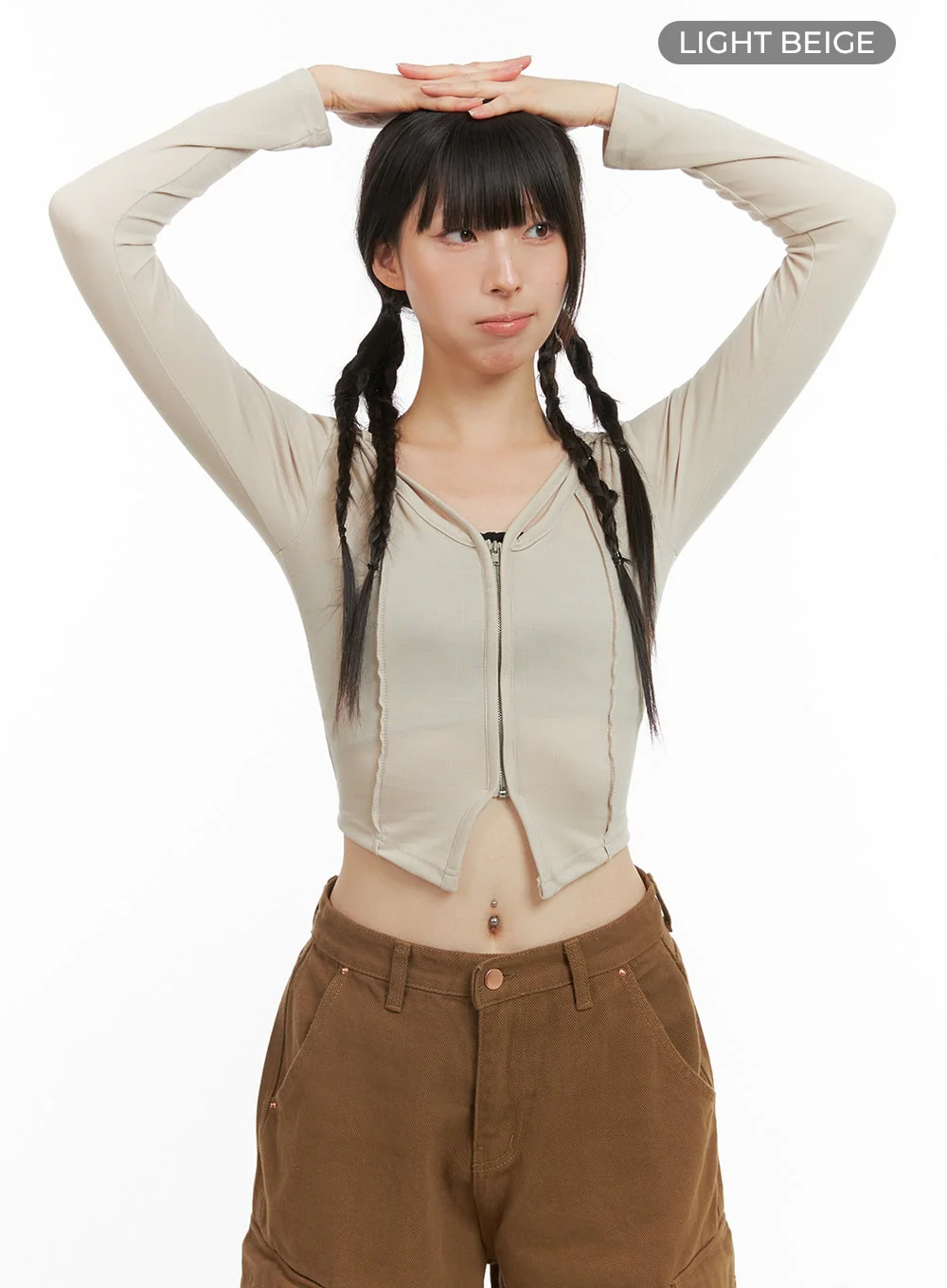 Hoodie Crop Top CG420 - Image 9