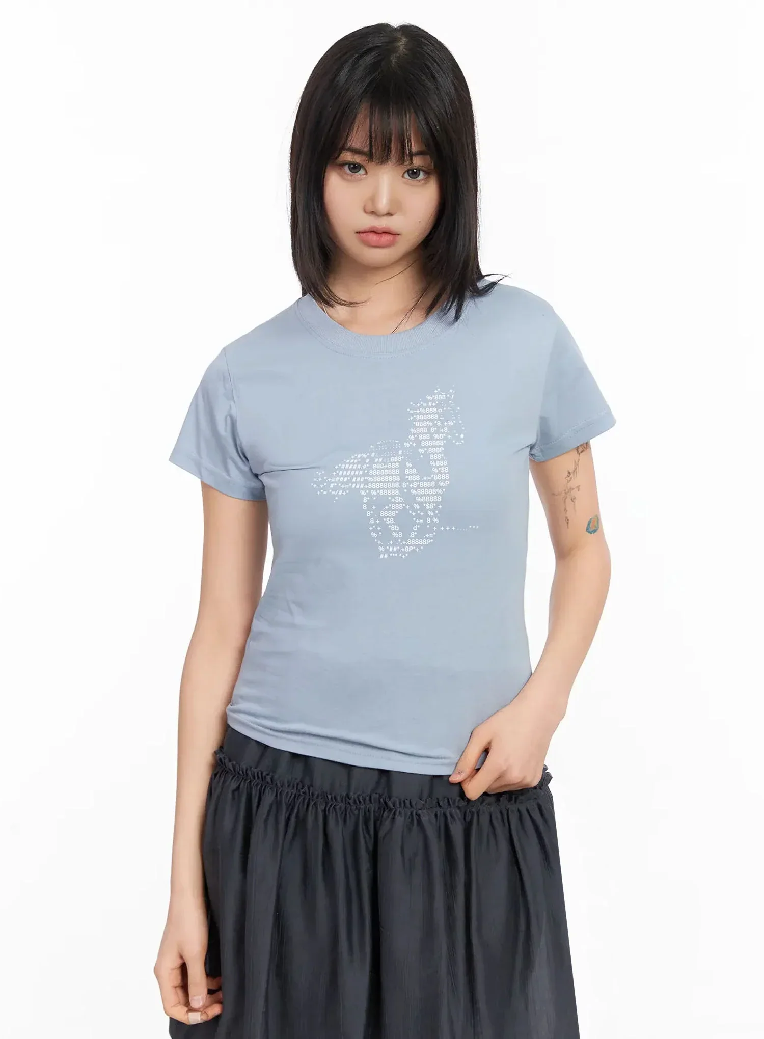 Horse Graphic Slim Fit Tee IA523 - Image 2