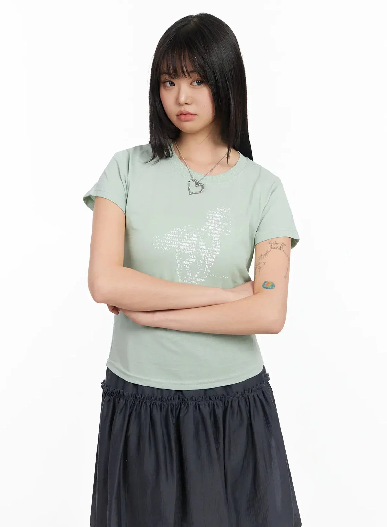 Horse Graphic Slim Fit Tee IA523 - Image 3