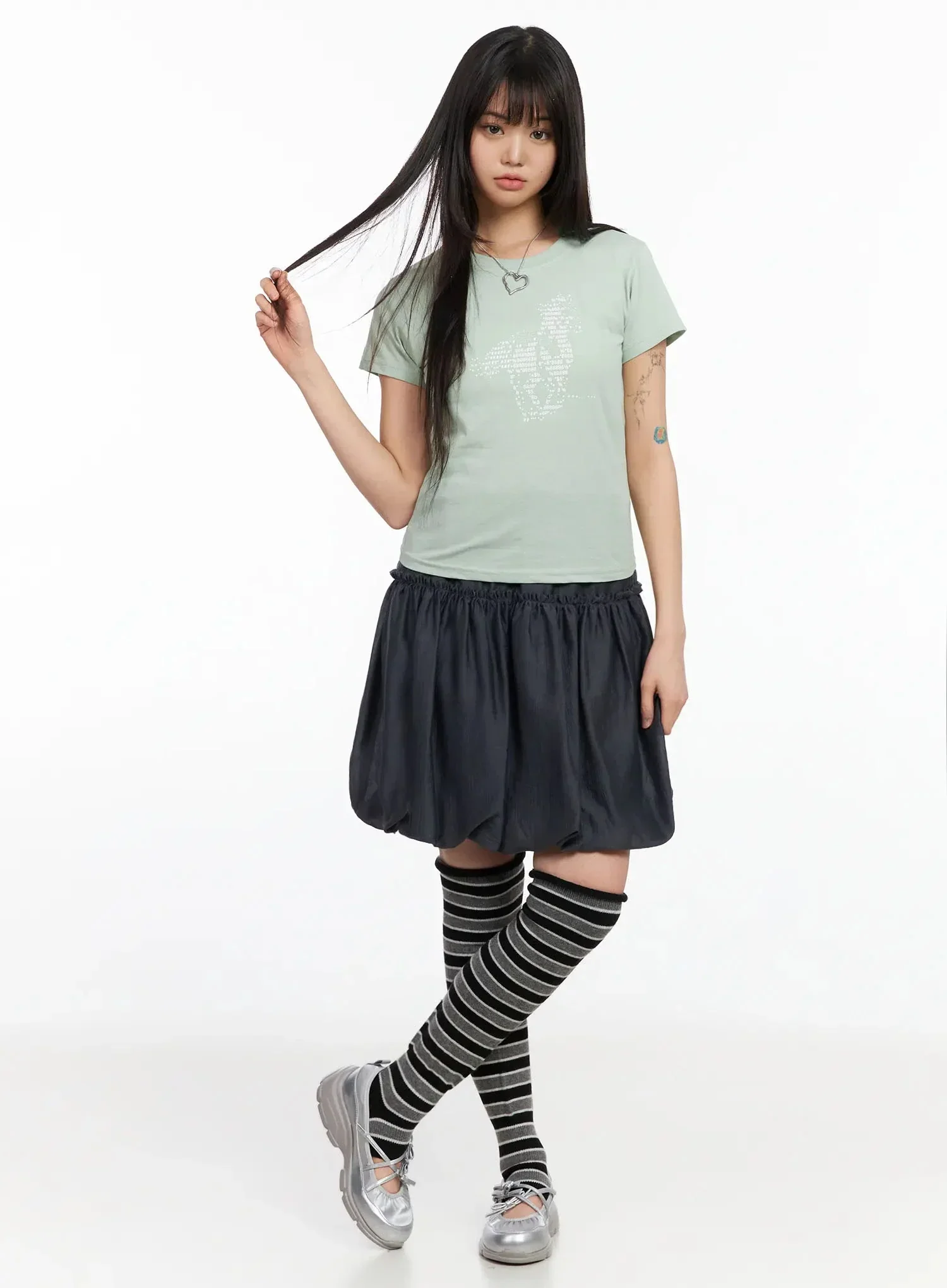 Horse Graphic Slim Fit Tee IA523 - Image 5